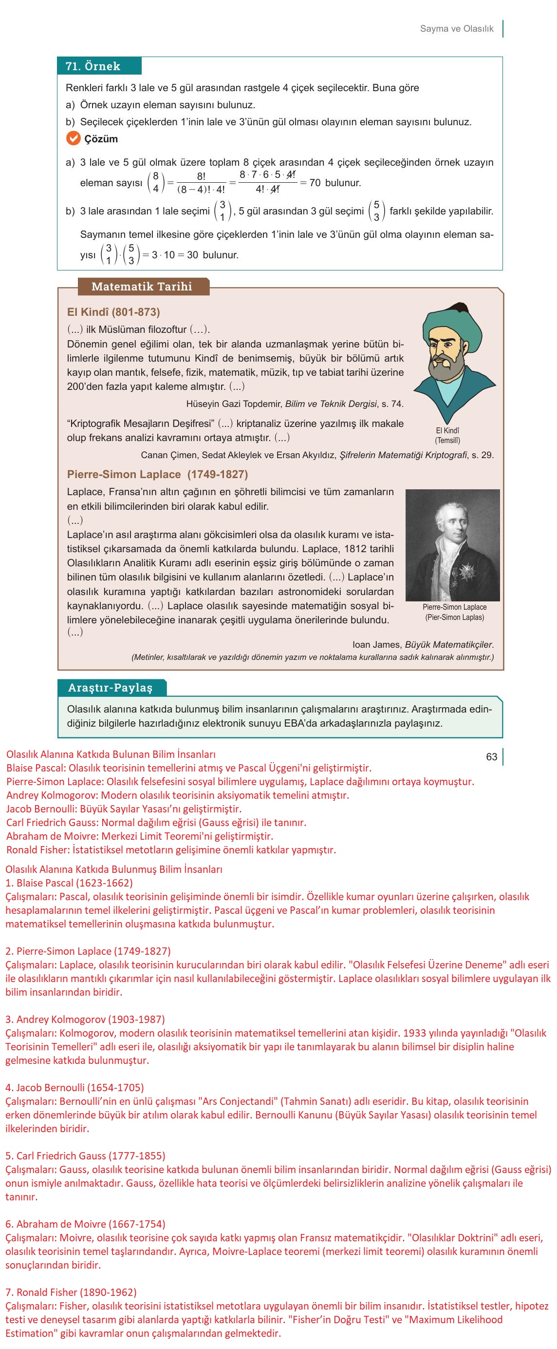 10. Sınıf Meb Yayınları Matematik Ders Kitabı Sayfa 63 Cevapları 10. Sınıf Meb Yayınları Matematik Ders Kitabı Sayfa 63 Cevapları