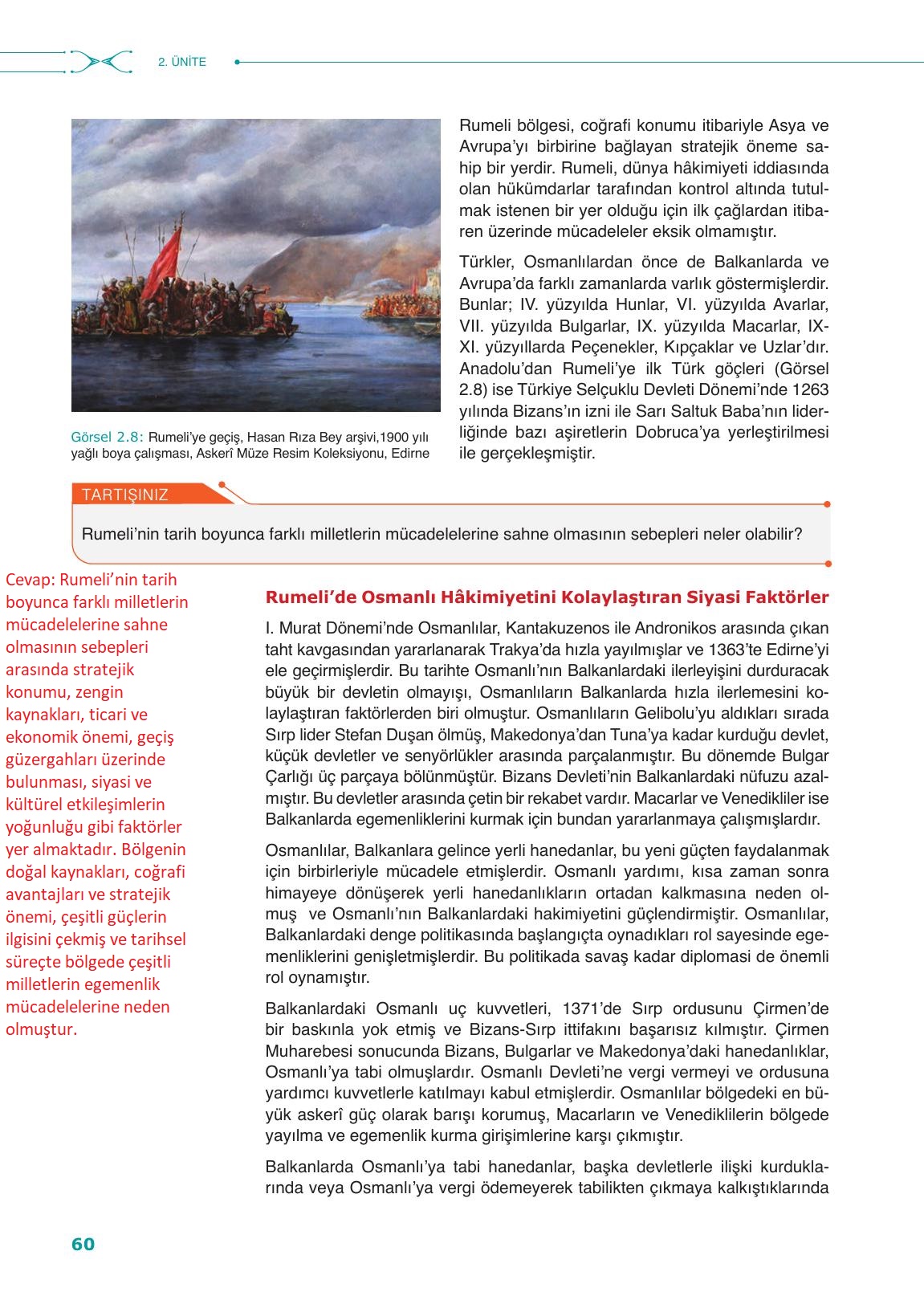 10. Sınıf Meb Yayınları Tarih Ders Kitabı Sayfa 60 Cevapları 10. Sınıf Meb Yayınları Tarih Ders Kitabı Sayfa 60 Cevapları