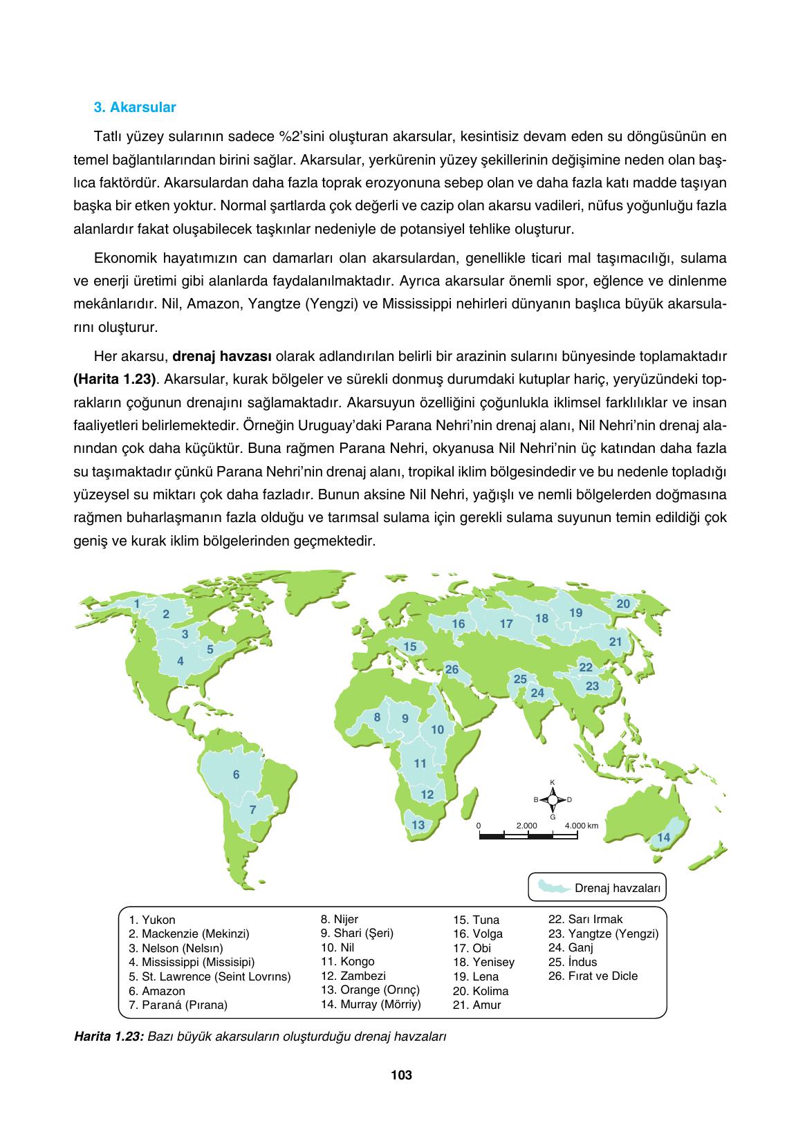 10. Sınıf Tutku Yayınları Coğrafya Ders Kitabı Sayfa 103 Cevapları
