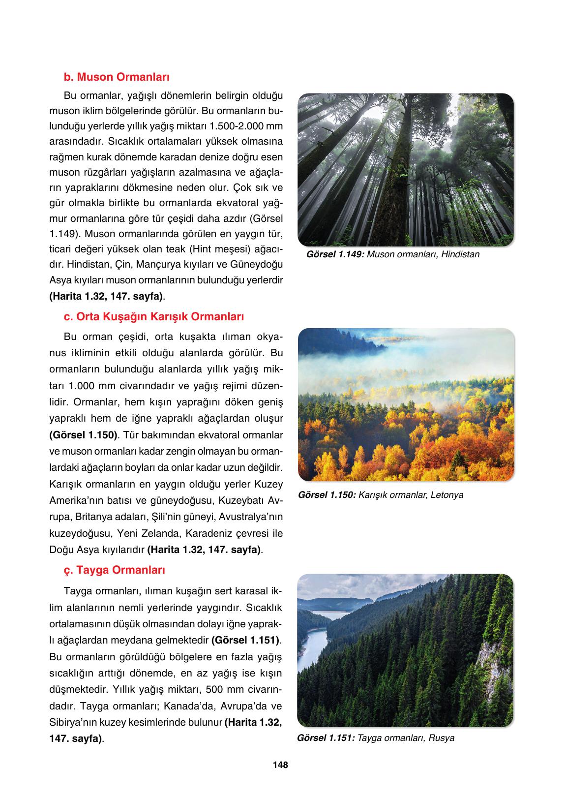 10. Sınıf Tutku Yayınları Coğrafya Ders Kitabı Sayfa 148 Cevapları 10. Sınıf Tutku Yayınları Coğrafya Ders Kitabı Sayfa 148 Cevapları