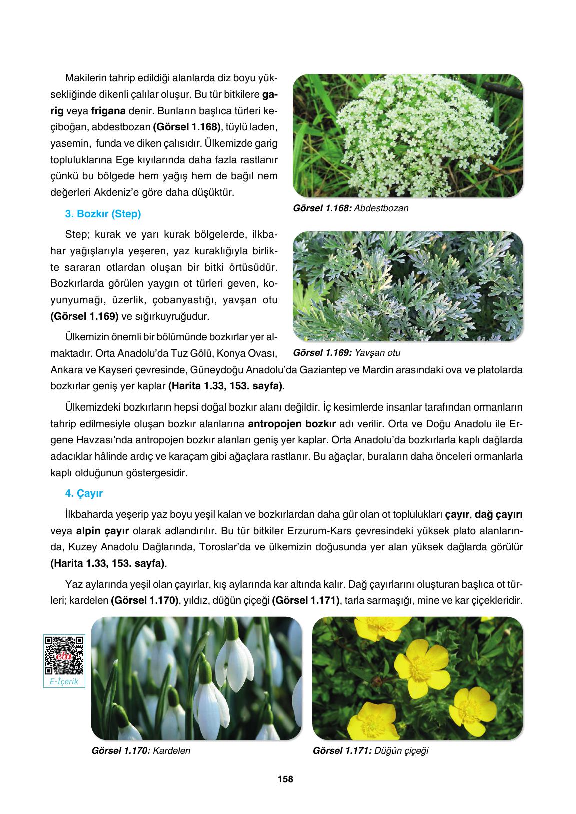 10. Sınıf Tutku Yayınları Coğrafya Ders Kitabı Sayfa 158 Cevapları 10. Sınıf Tutku Yayınları Coğrafya Ders Kitabı Sayfa 158 Cevapları