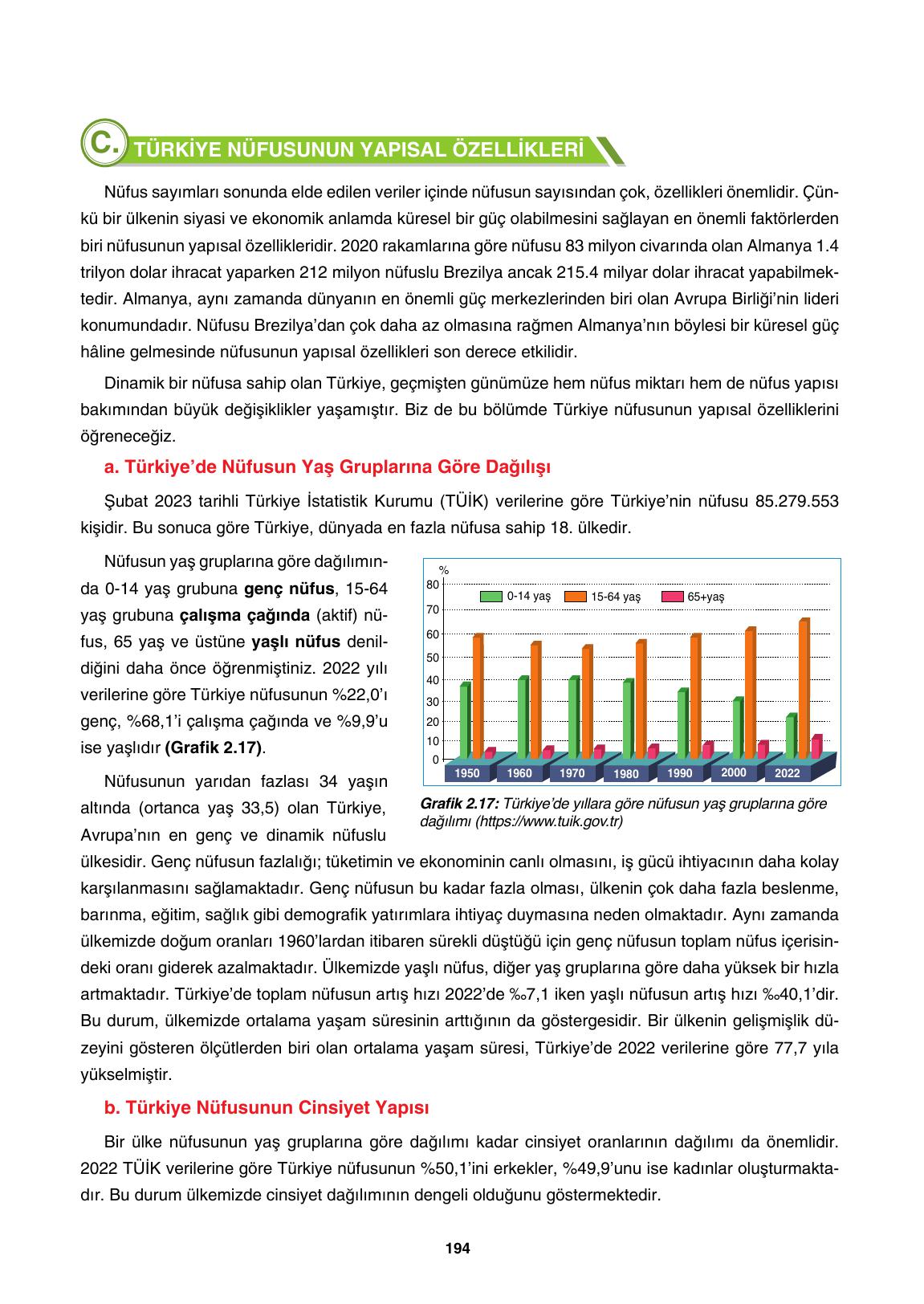 10. Sınıf Tutku Yayınları Coğrafya Ders Kitabı Sayfa 194 Cevapları
