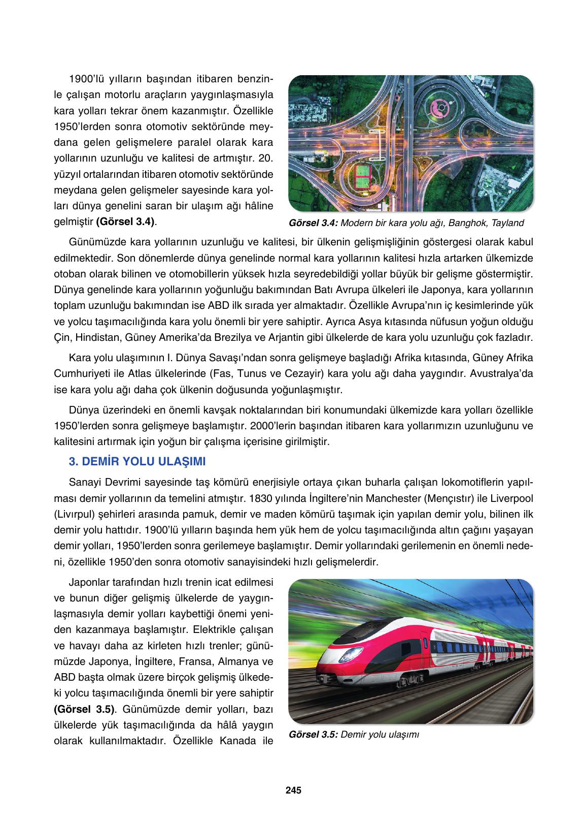 10. Sınıf Tutku Yayınları Coğrafya Ders Kitabı Sayfa 245 Cevapları