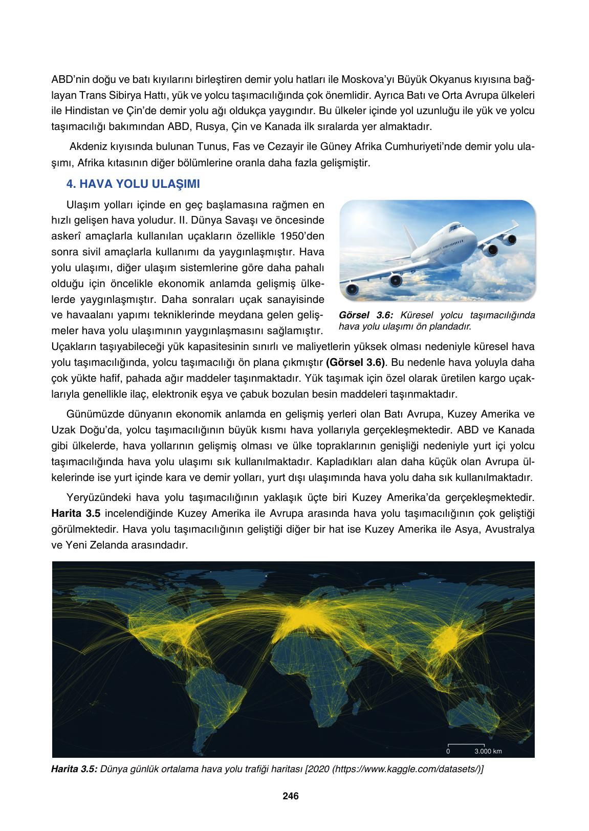 10. Sınıf Tutku Yayınları Coğrafya Ders Kitabı Sayfa 246 Cevapları