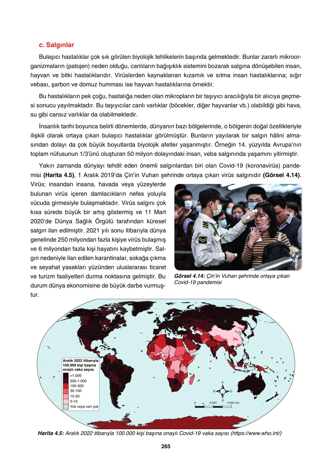 10. Sınıf Tutku Yayınları Coğrafya Ders Kitabı Sayfa 265 Cevapları