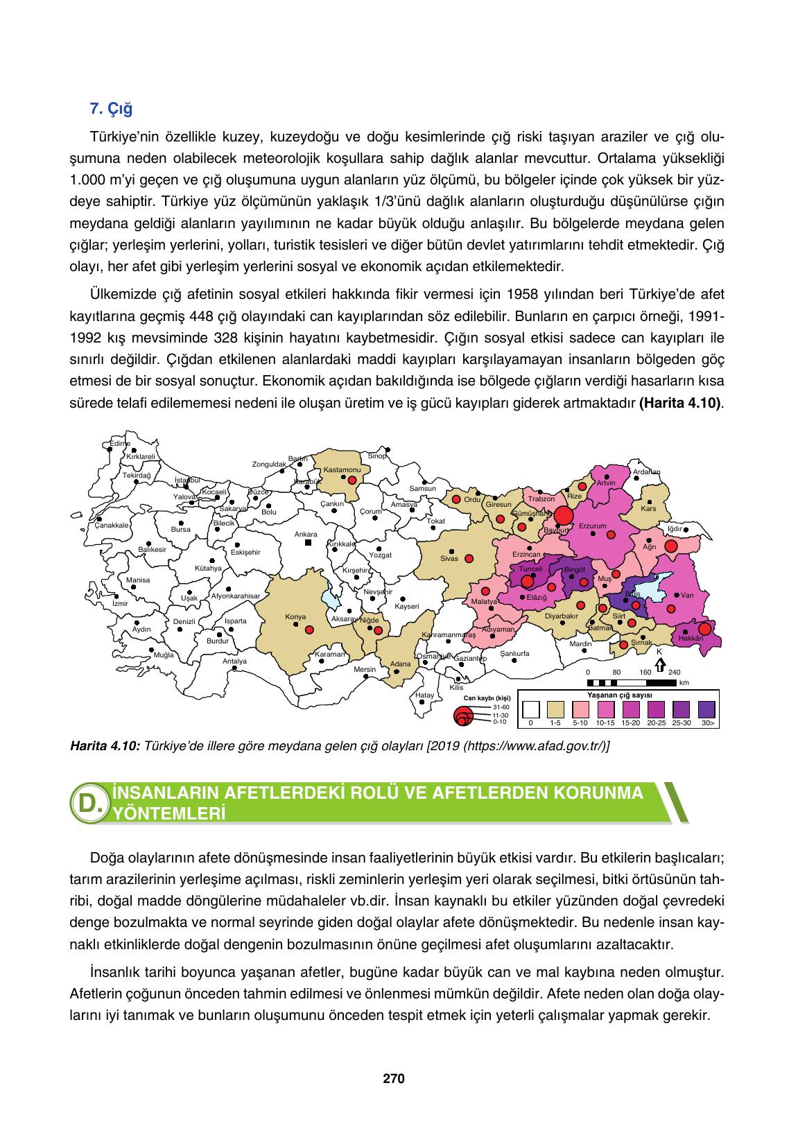 10. Sınıf Tutku Yayınları Coğrafya Ders Kitabı Sayfa 270 Cevapları 10. Sınıf Tutku Yayınları Coğrafya Ders Kitabı Sayfa 270 Cevapları