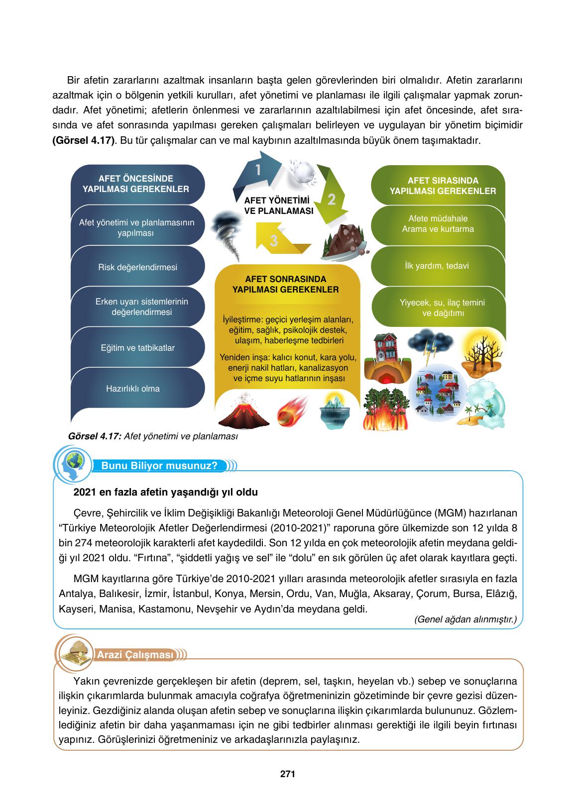 10. Sınıf Tutku Yayınları Coğrafya Ders Kitabı Sayfa 271 Cevapları 10. Sınıf Tutku Yayınları Coğrafya Ders Kitabı Sayfa 271 Cevapları