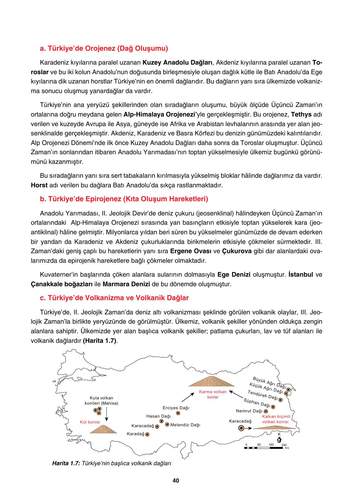 10. Sınıf Tutku Yayınları Coğrafya Ders Kitabı Sayfa 40 Cevapları