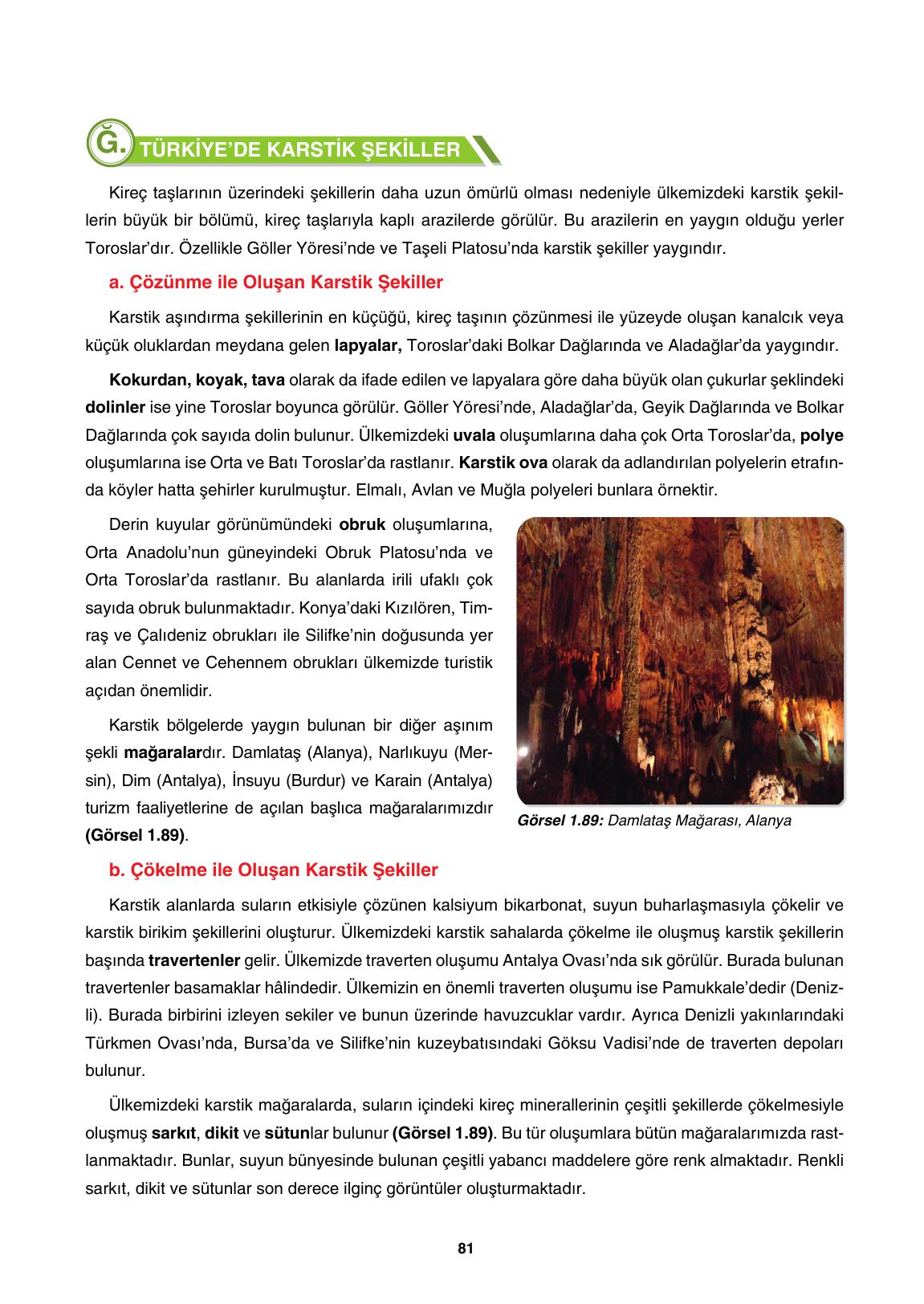 10. Sınıf Tutku Yayınları Coğrafya Ders Kitabı Sayfa 81 Cevapları 10. Sınıf Tutku Yayınları Coğrafya Ders Kitabı Sayfa 81 Cevapları