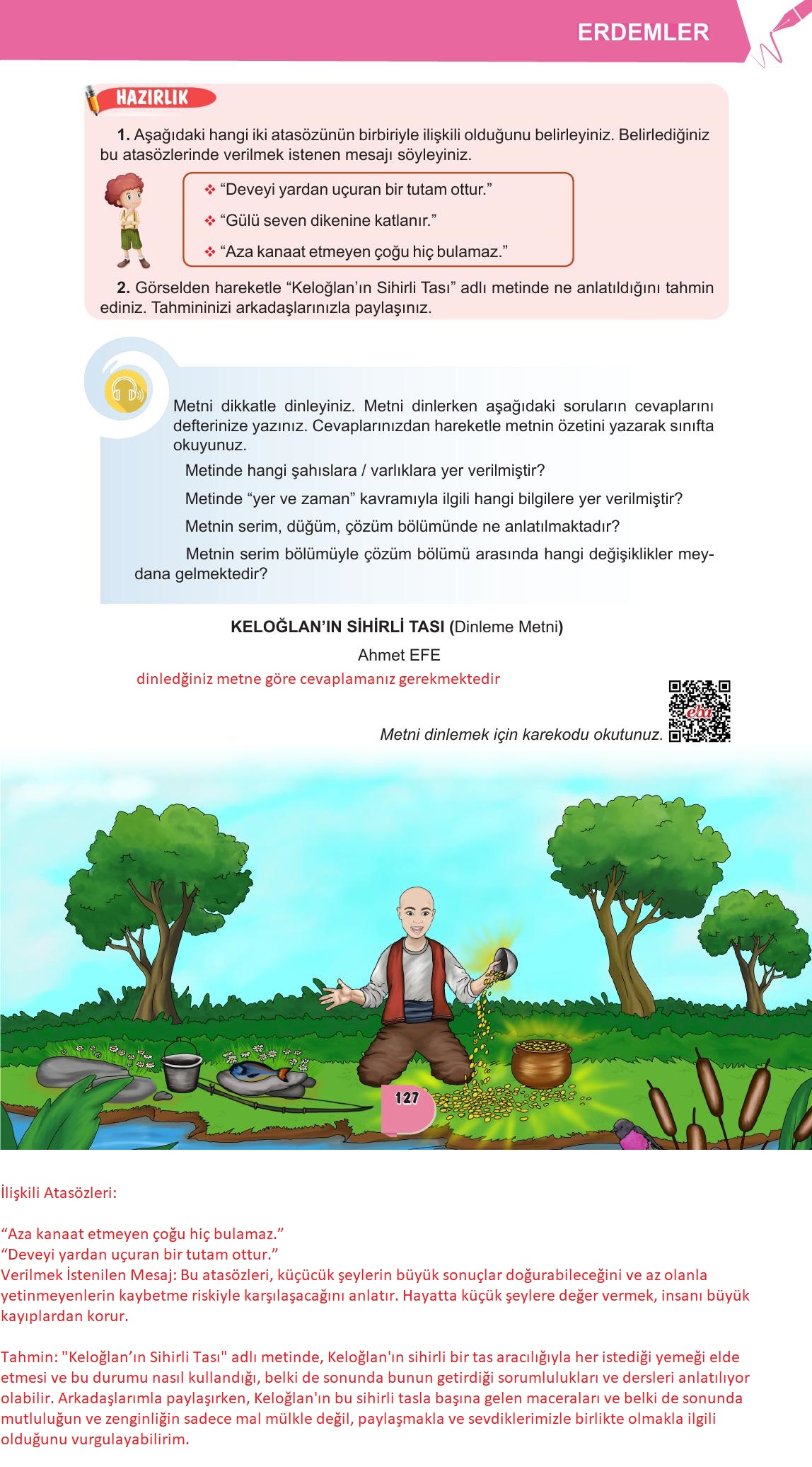 6. Sınıf Meb Yayınları Türkçe Ders Kitabı Sayfa 127 Cevapları 6. Sınıf Meb Yayınları Türkçe Ders Kitabı Sayfa 127 Cevapları