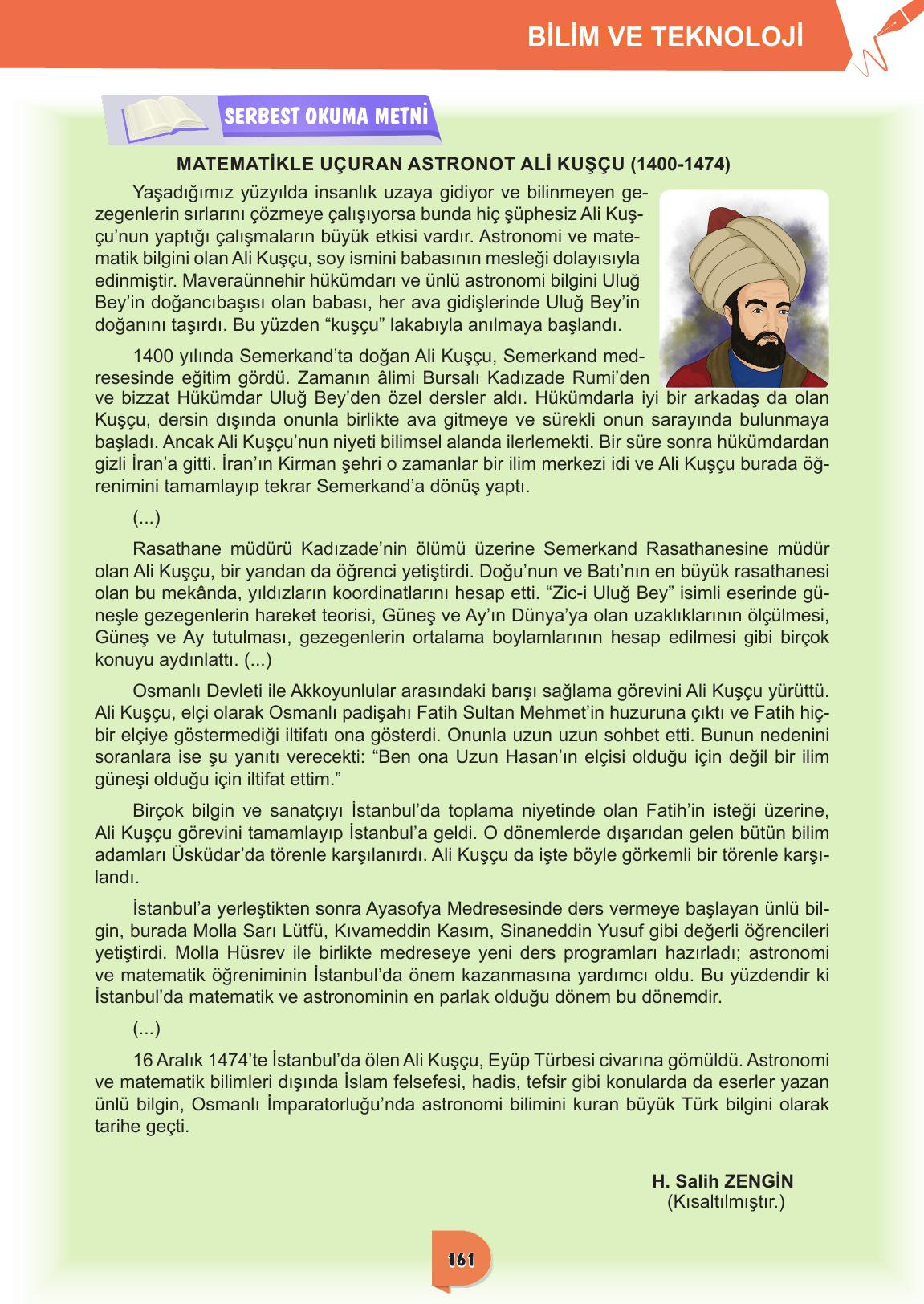6. Sınıf Meb Yayınları Türkçe Ders Kitabı Sayfa 161 Cevapları 6. Sınıf Meb Yayınları Türkçe Ders Kitabı Sayfa 161 Cevapları