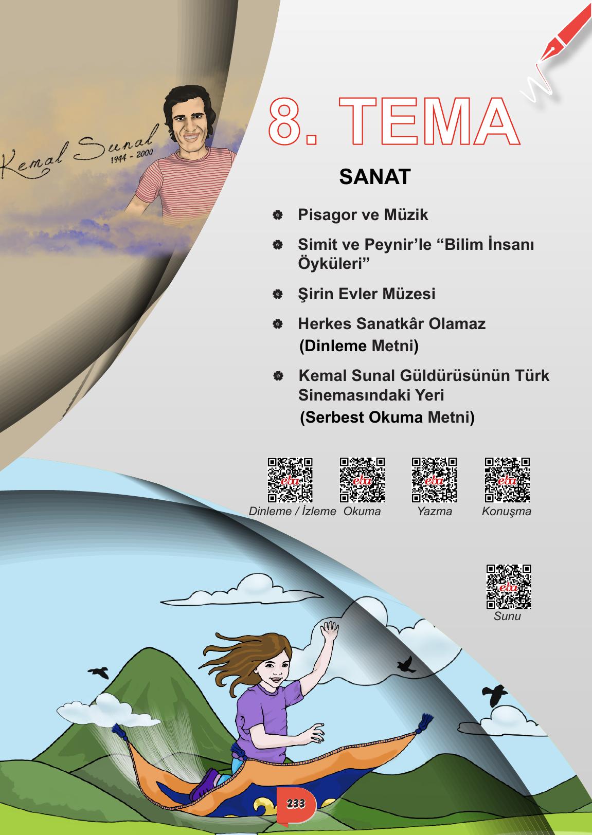 6. Sınıf Meb Yayınları Türkçe Ders Kitabı Sayfa 233 Cevapları