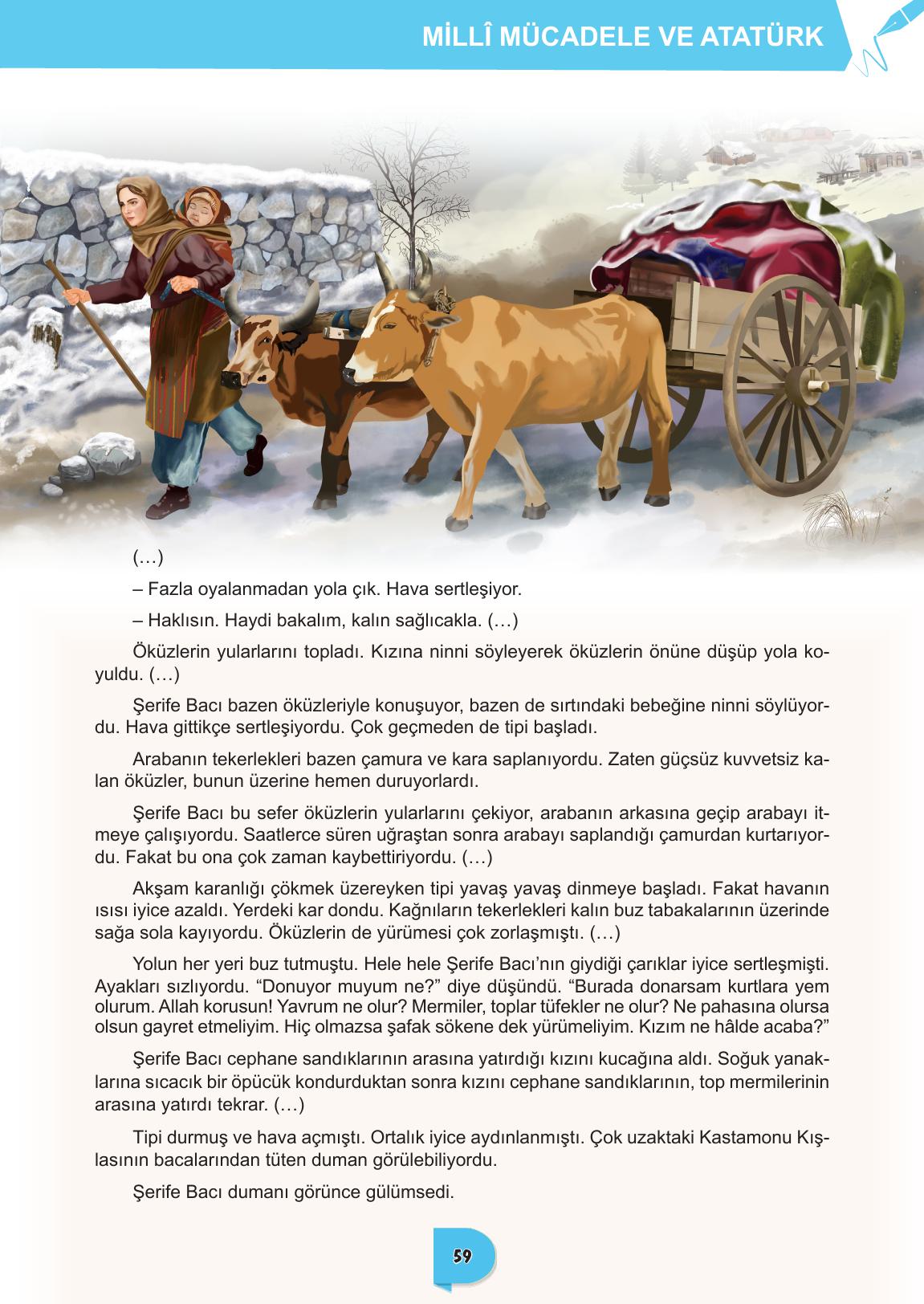 6. Sınıf Meb Yayınları Türkçe Ders Kitabı Sayfa 59 Cevapları