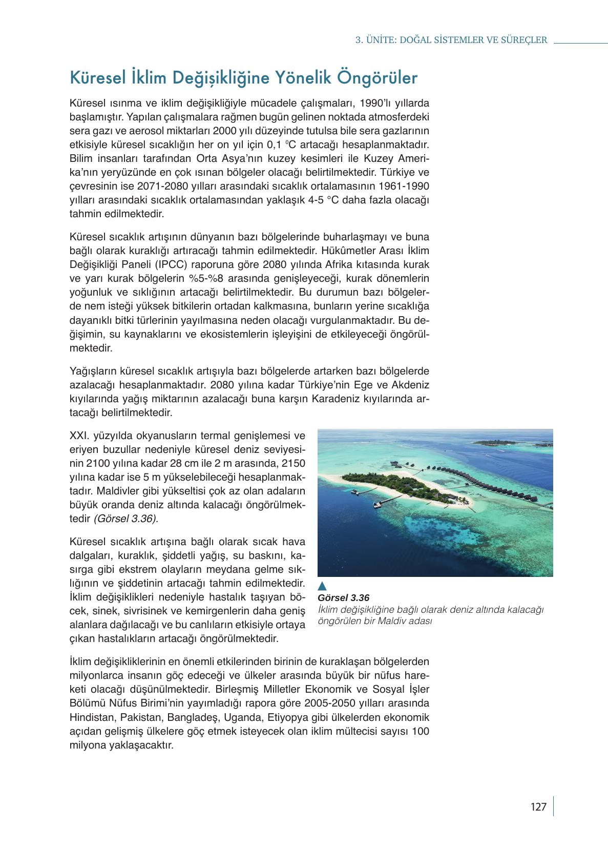 9. Sınıf Meb Yayınları Coğrafya Ders Kitabı Sayfa 127 Cevapları