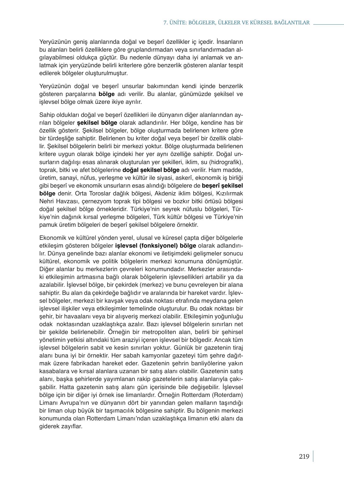 9. Sınıf Meb Yayınları Coğrafya Ders Kitabı Sayfa 219 Cevapları 9. Sınıf Meb Yayınları Coğrafya Ders Kitabı Sayfa 219 Cevapları
