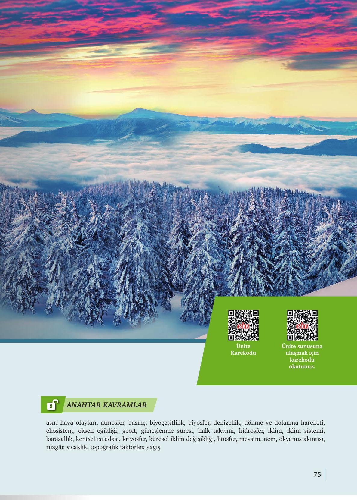 9. Sınıf Meb Yayınları Coğrafya Ders Kitabı Sayfa 75 Cevapları