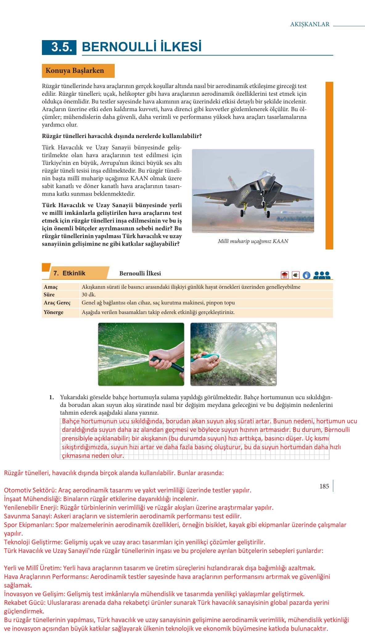 9. Sınıf Meb Yayınları Fizik Ders Kitabı Sayfa 185 Cevapları 9. Sınıf Meb Yayınları Fizik Ders Kitabı Sayfa 185 Cevapları