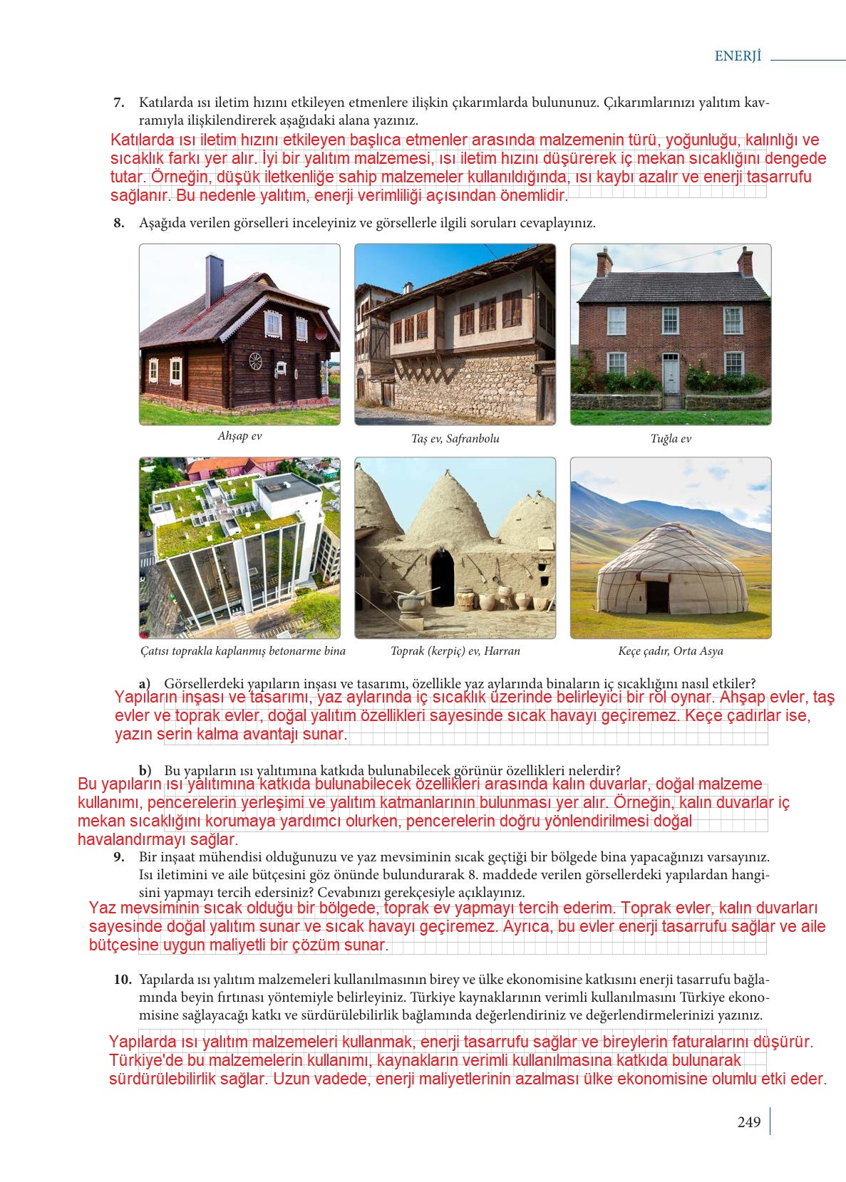 9. Sınıf Meb Yayınları Fizik Ders Kitabı Sayfa 249 Cevapları 9. Sınıf Meb Yayınları Fizik Ders Kitabı Sayfa 249 Cevapları