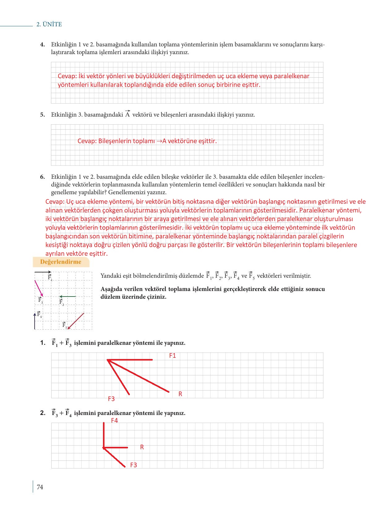 9. Sınıf Meb Yayınları Fizik Ders Kitabı Sayfa 74 Cevapları 9. Sınıf Meb Yayınları Fizik Ders Kitabı Sayfa 74 Cevapları