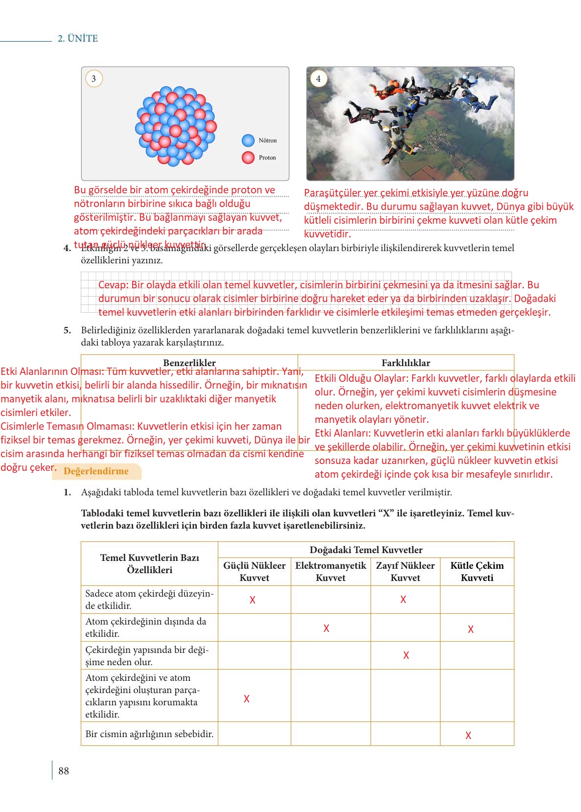 9. Sınıf Meb Yayınları Fizik Ders Kitabı Sayfa 88 Cevapları 9. Sınıf Meb Yayınları Fizik Ders Kitabı Sayfa 88 Cevapları