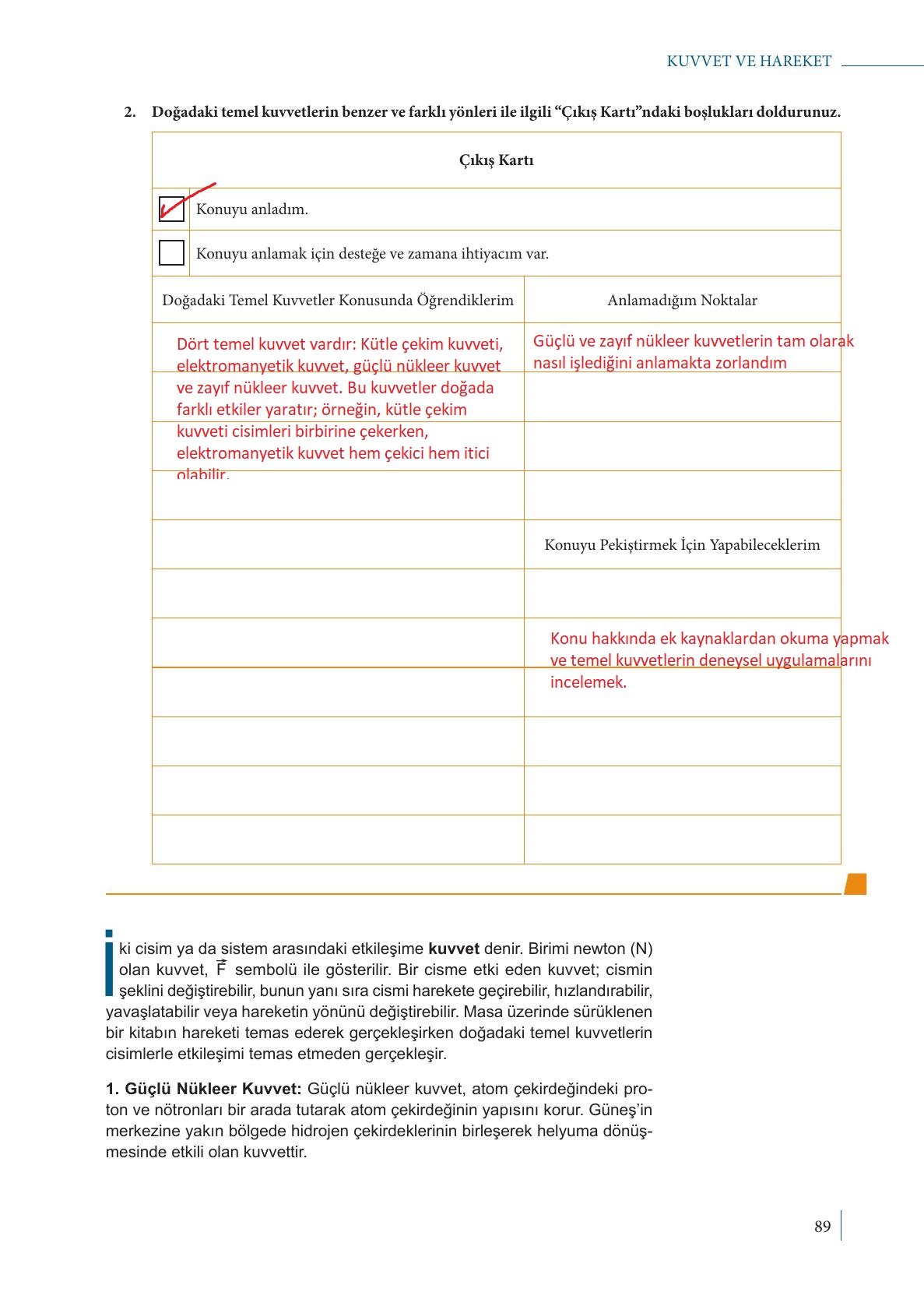 9. Sınıf Meb Yayınları Fizik Ders Kitabı Sayfa 89 Cevapları 9. Sınıf Meb Yayınları Fizik Ders Kitabı Sayfa 89 Cevapları