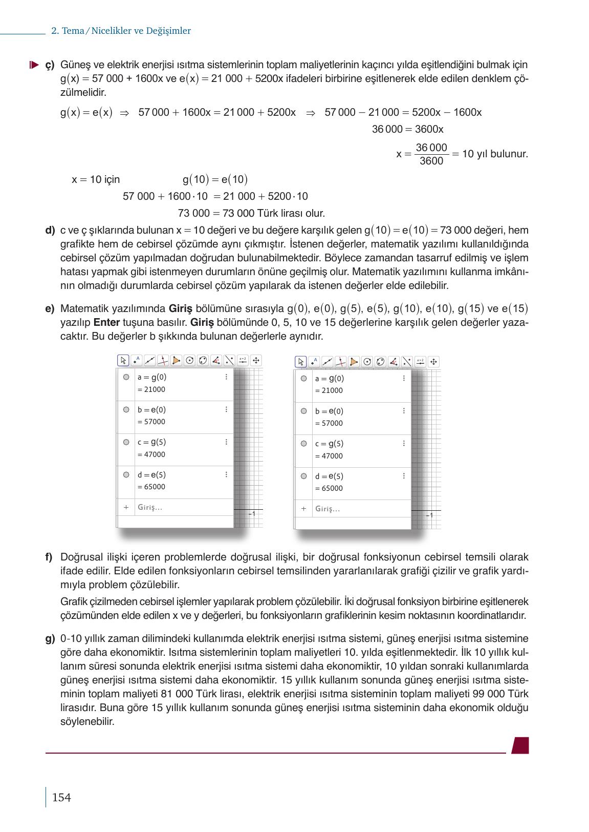 9. Sınıf Meb Yayınları Matematik Ders Kitabı Sayfa 154 Cevapları 9. Sınıf Meb Yayınları Matematik Ders Kitabı Sayfa 154 Cevapları