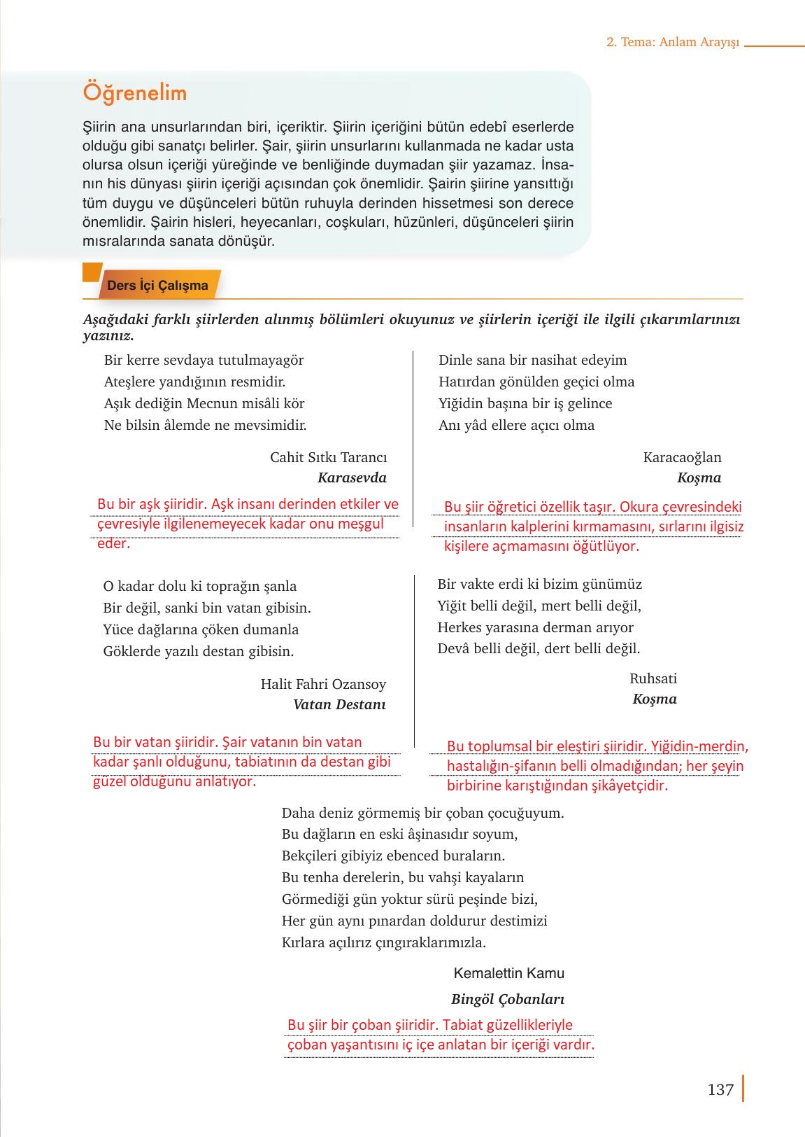 9. Sınıf Meb Yayınları Türk Dili Ve Edebiyatı Ders Kitabı Sayfa 137 Cevapları 9. Sınıf Meb Yayınları Türk Dili Ve Edebiyatı Ders Kitabı Sayfa 137 Cevapları