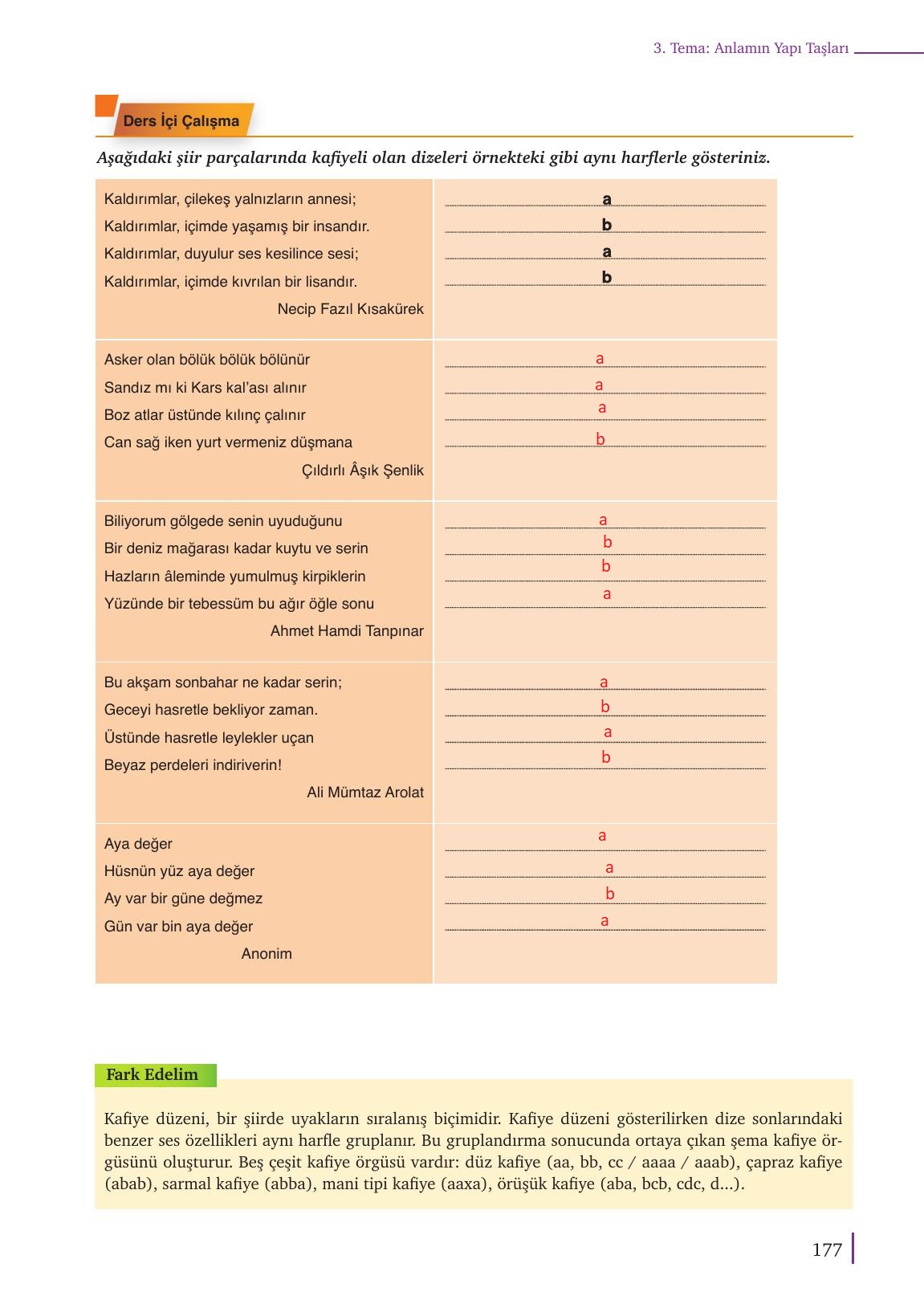 9. Sınıf Meb Yayınları Türk Dili Ve Edebiyatı Ders Kitabı Sayfa 177 Cevapları 9. Sınıf Meb Yayınları Türk Dili Ve Edebiyatı Ders Kitabı Sayfa 177 Cevapları