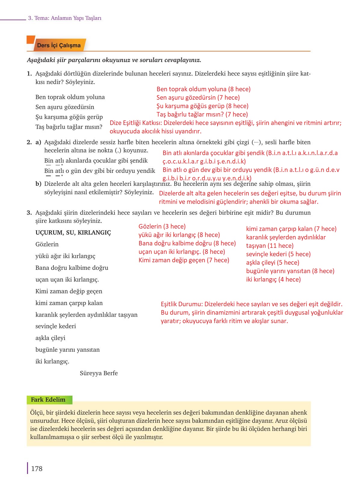 9. Sınıf Meb Yayınları Türk Dili Ve Edebiyatı Ders Kitabı Sayfa 178 Cevapları