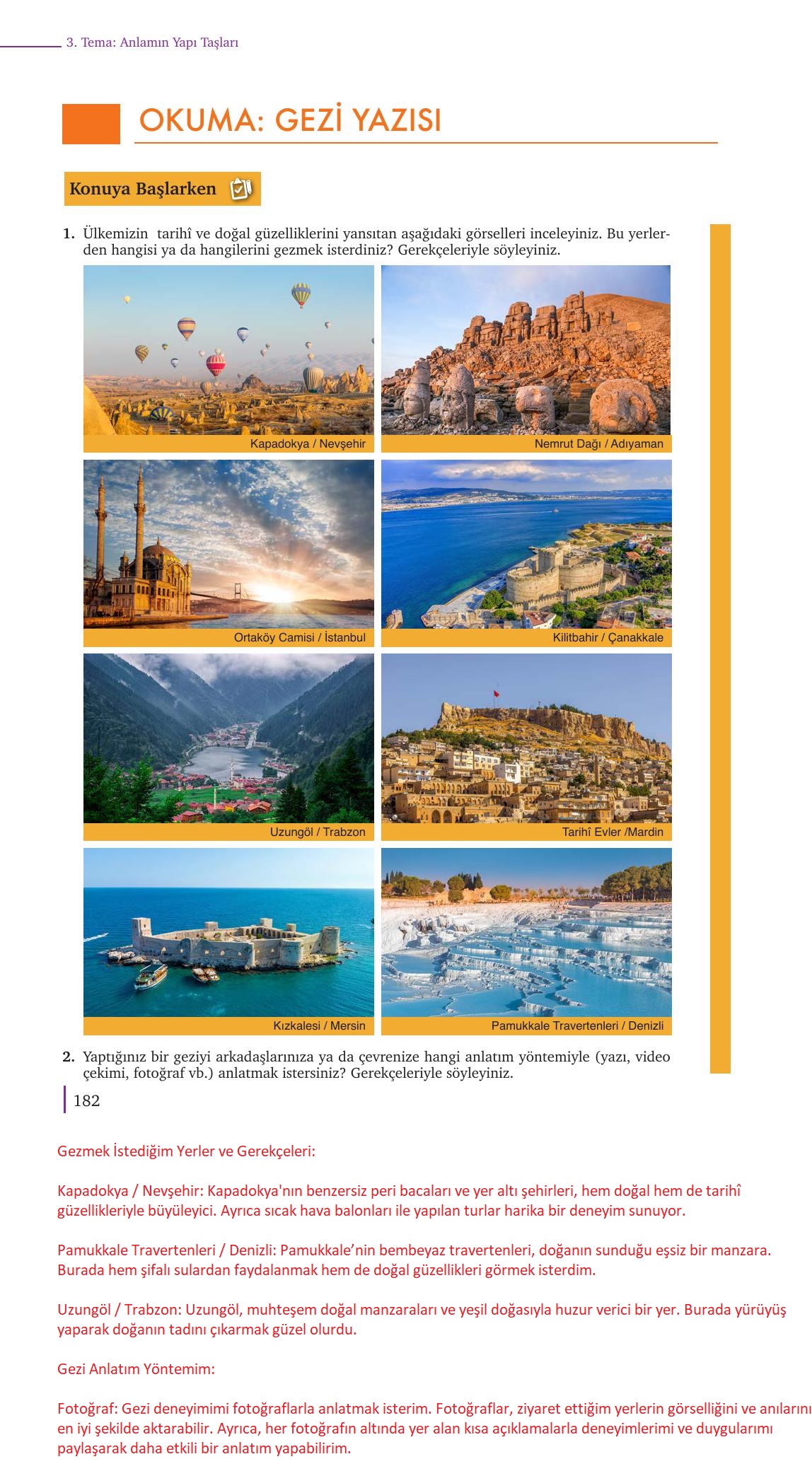 9. Sınıf Meb Yayınları Türk Dili Ve Edebiyatı Ders Kitabı Sayfa 182 Cevapları 9. Sınıf Meb Yayınları Türk Dili Ve Edebiyatı Ders Kitabı Sayfa 182 Cevapları