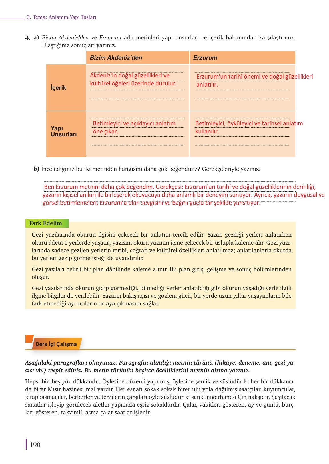 9. Sınıf Meb Yayınları Türk Dili Ve Edebiyatı Ders Kitabı Sayfa 190 Cevapları 9. Sınıf Meb Yayınları Türk Dili Ve Edebiyatı Ders Kitabı Sayfa 190 Cevapları