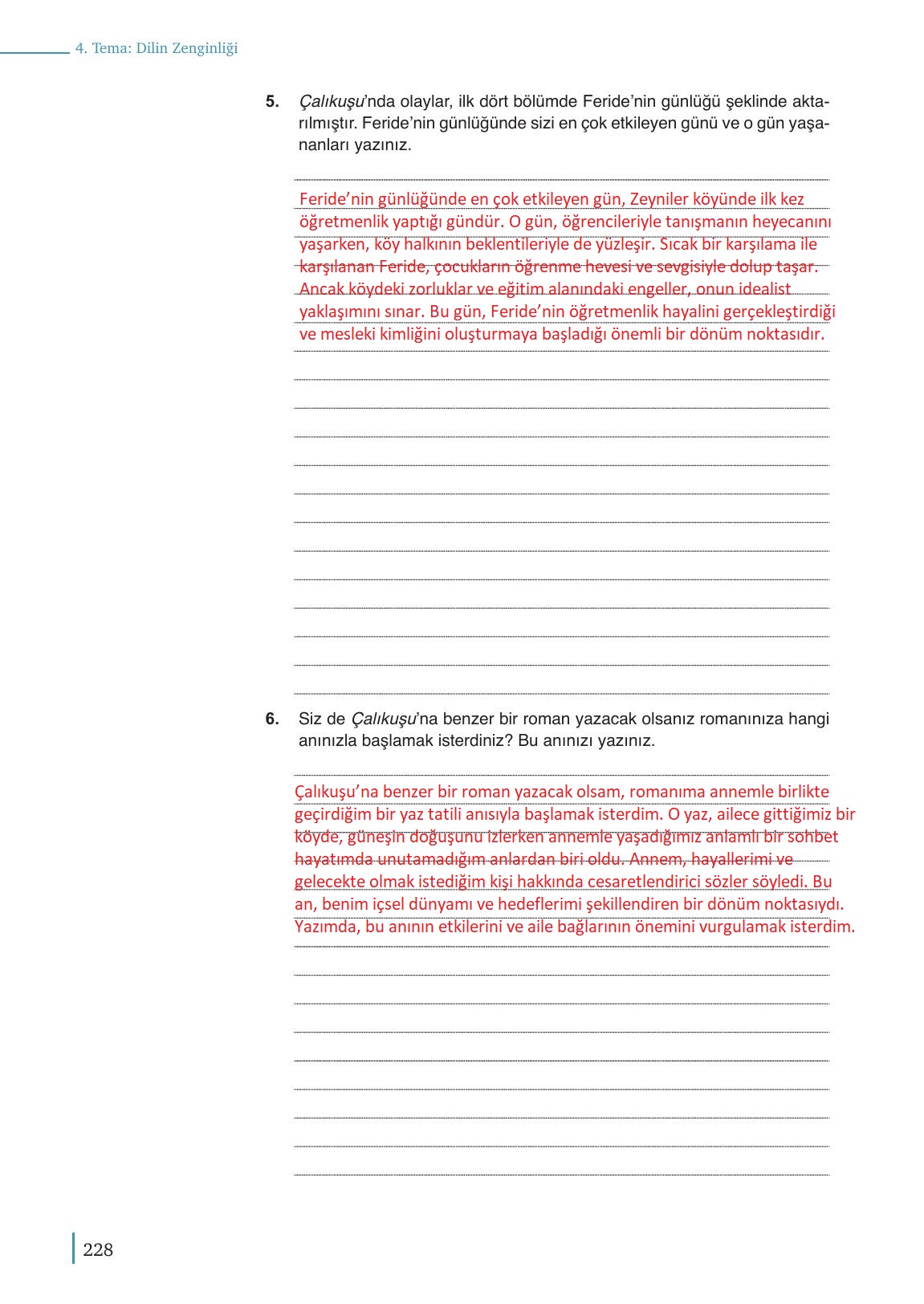 9. Sınıf Meb Yayınları Türk Dili Ve Edebiyatı Ders Kitabı Sayfa 228 Cevapları 9. Sınıf Meb Yayınları Türk Dili Ve Edebiyatı Ders Kitabı Sayfa 228 Cevapları