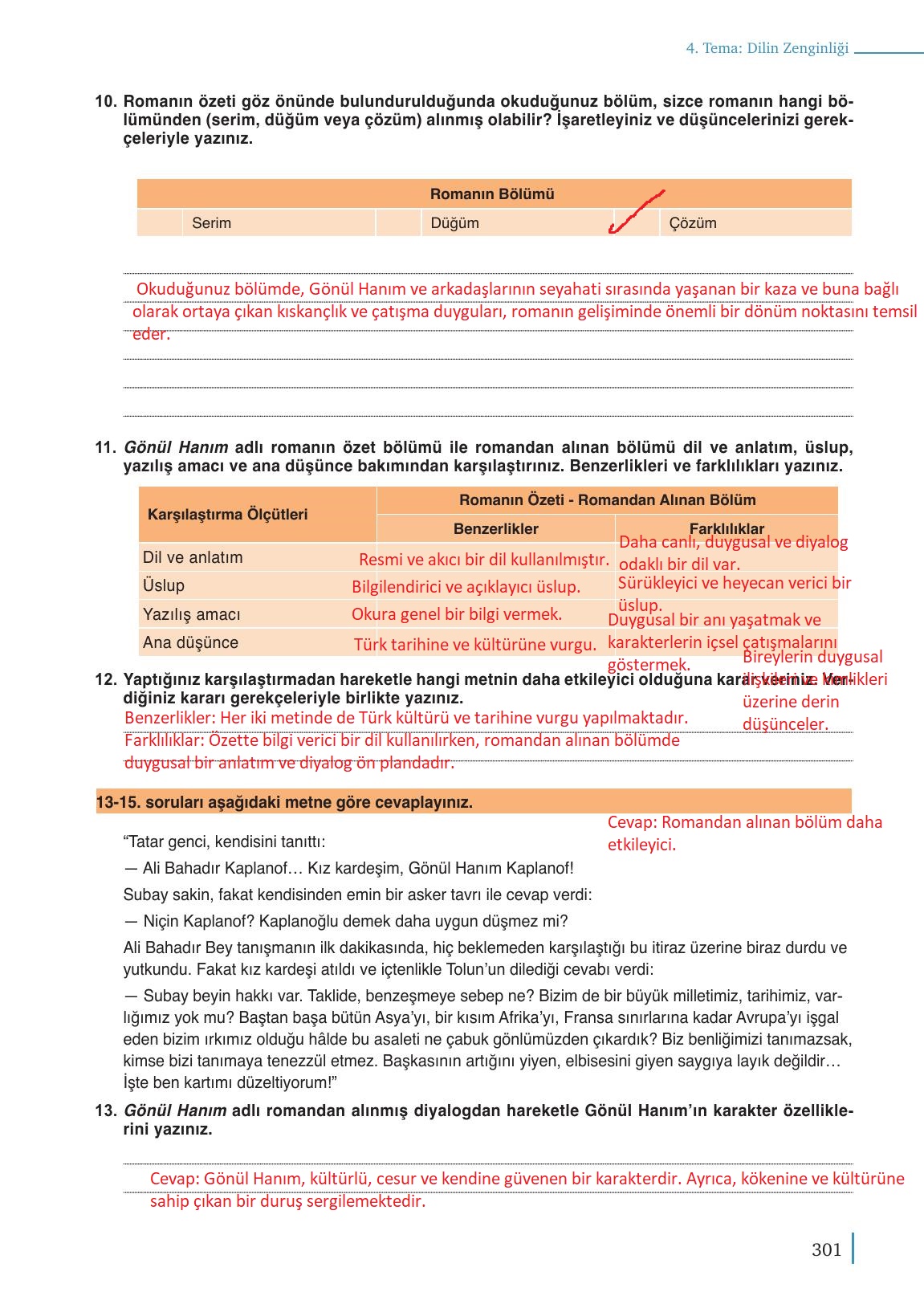 9. Sınıf Meb Yayınları Türk Dili Ve Edebiyatı Ders Kitabı Sayfa 301 Cevapları 9. Sınıf Meb Yayınları Türk Dili Ve Edebiyatı Ders Kitabı Sayfa 301 Cevapları