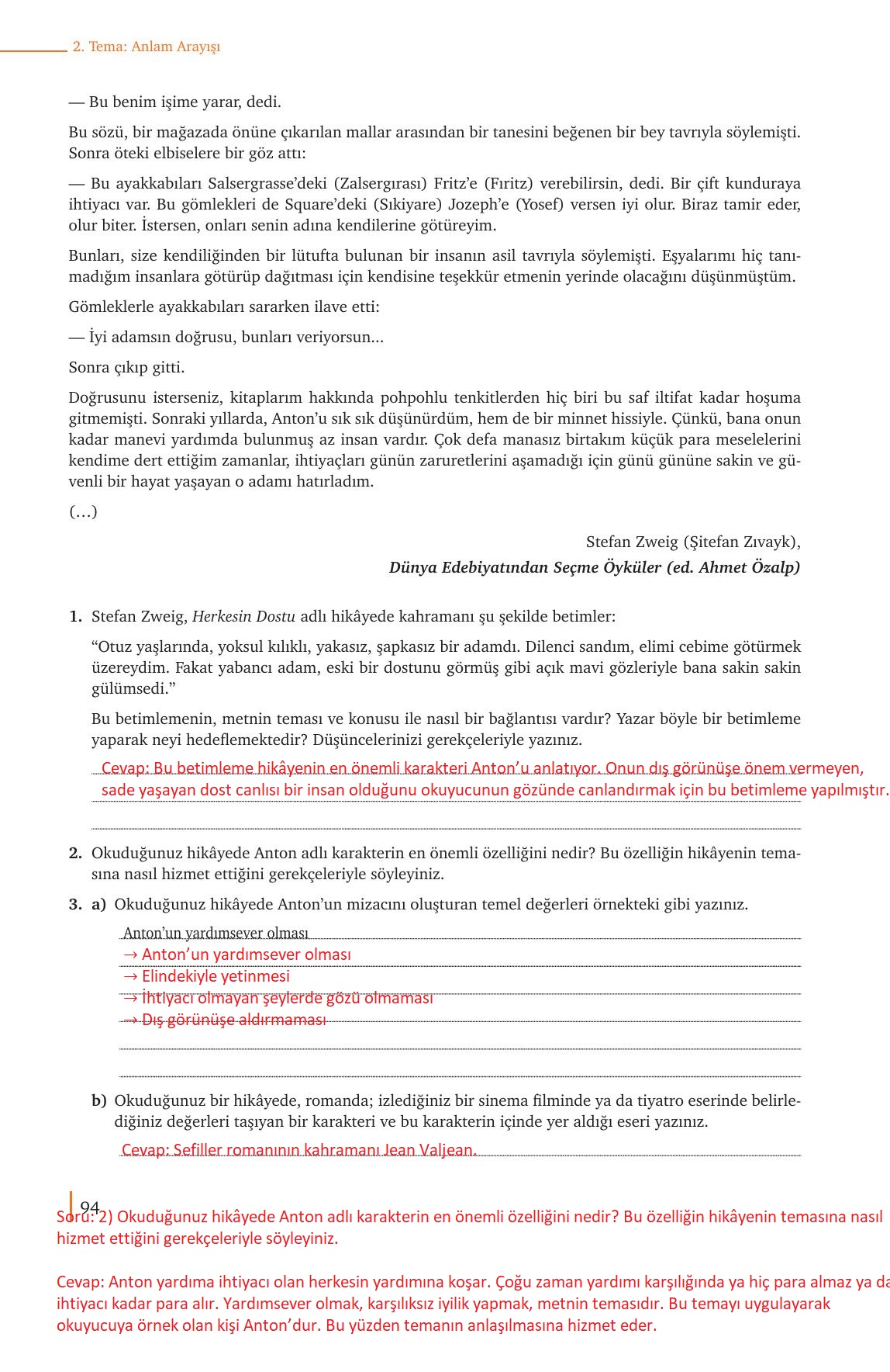 9. Sınıf Meb Yayınları Türk Dili Ve Edebiyatı Ders Kitabı Sayfa 94 Cevapları 9. Sınıf Meb Yayınları Türk Dili Ve Edebiyatı Ders Kitabı Sayfa 94 Cevapları