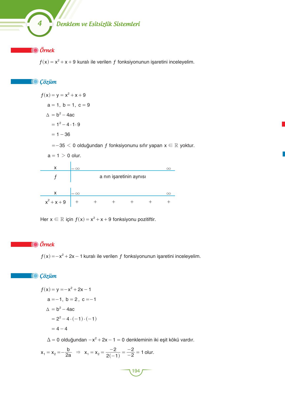 11. Sınıf Sdr Dikey Yayıncılık Matematik Ders Kitabı Sayfa 194 Cevapları 11. Sınıf Sdr Dikey Yayıncılık Matematik Ders Kitabı Sayfa 194 Cevapları