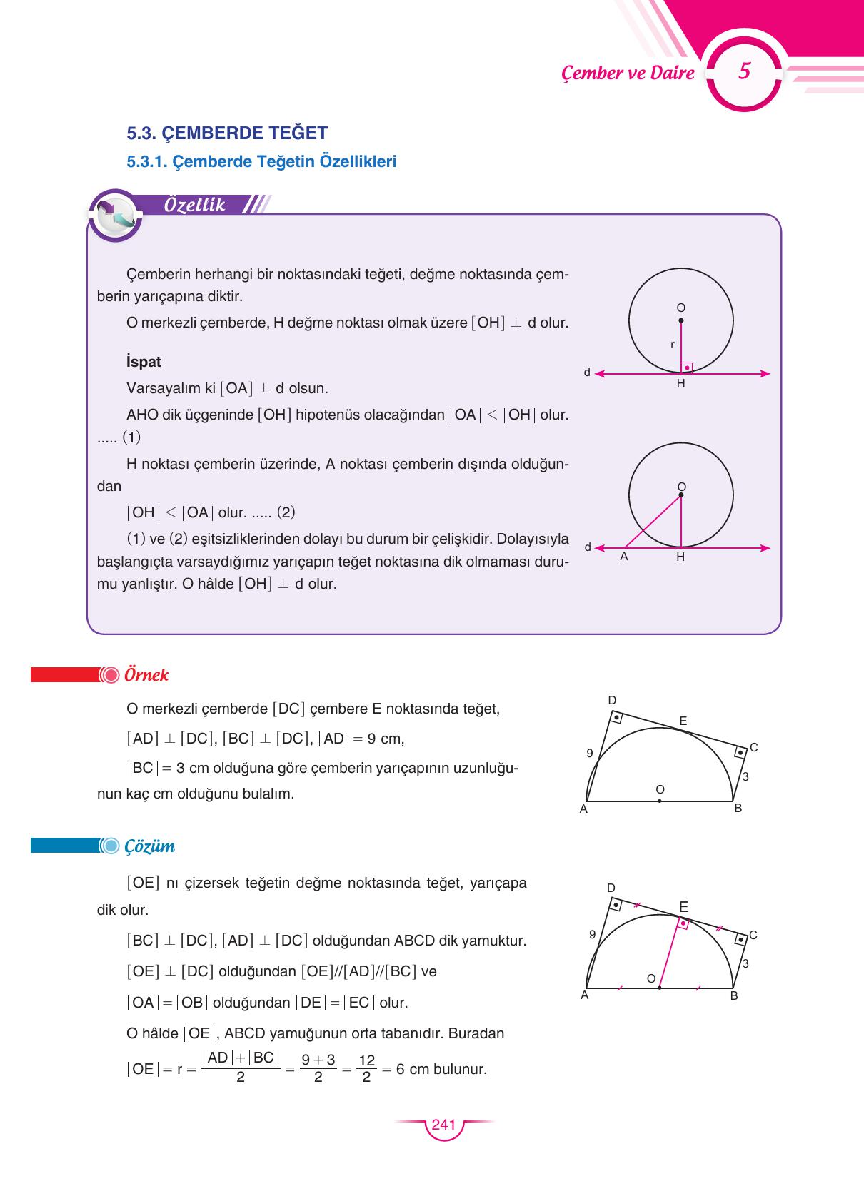 11. Sınıf Sdr Dikey Yayıncılık Matematik Ders Kitabı Sayfa 241 Cevapları