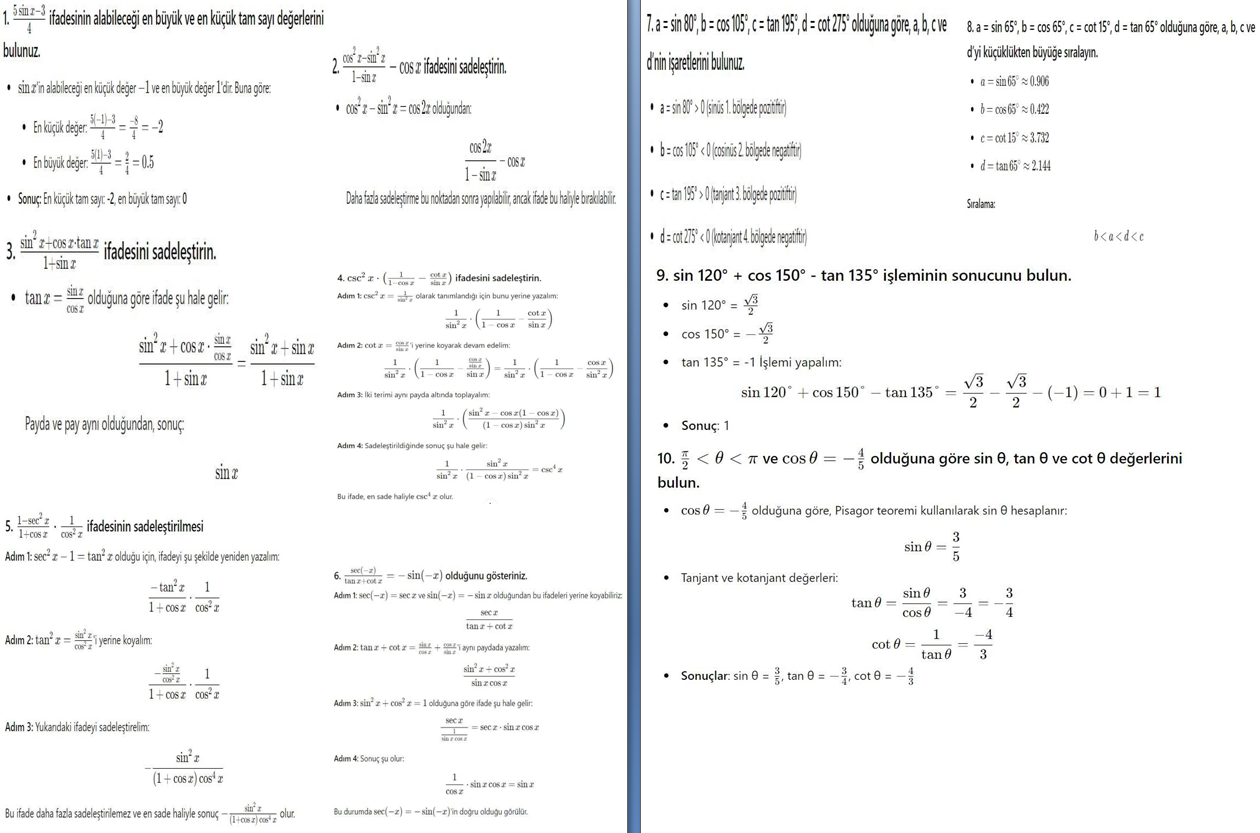 11. Sınıf Sdr Dikey Yayıncılık Matematik Ders Kitabı Sayfa 49 Cevapları
