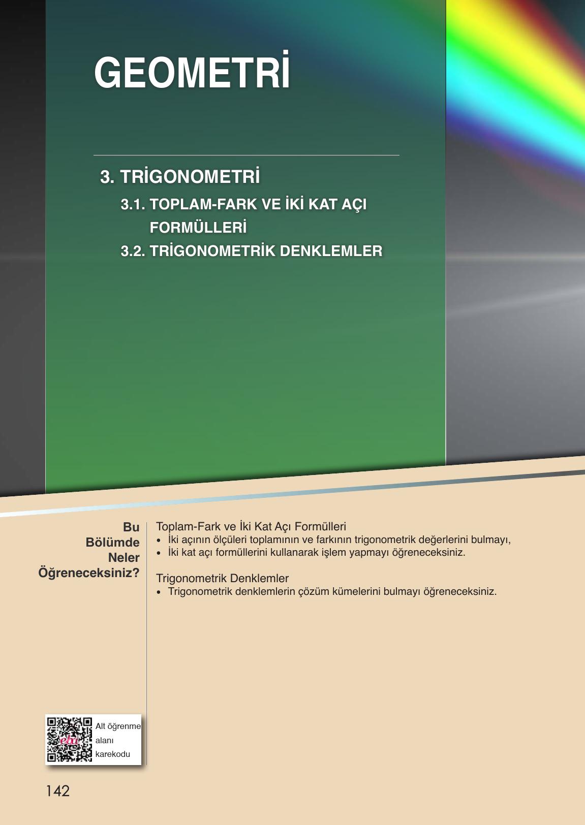 12. Sınıf Meb Yayınları Matematik Ders Kitabı Sayfa 142 Cevapları