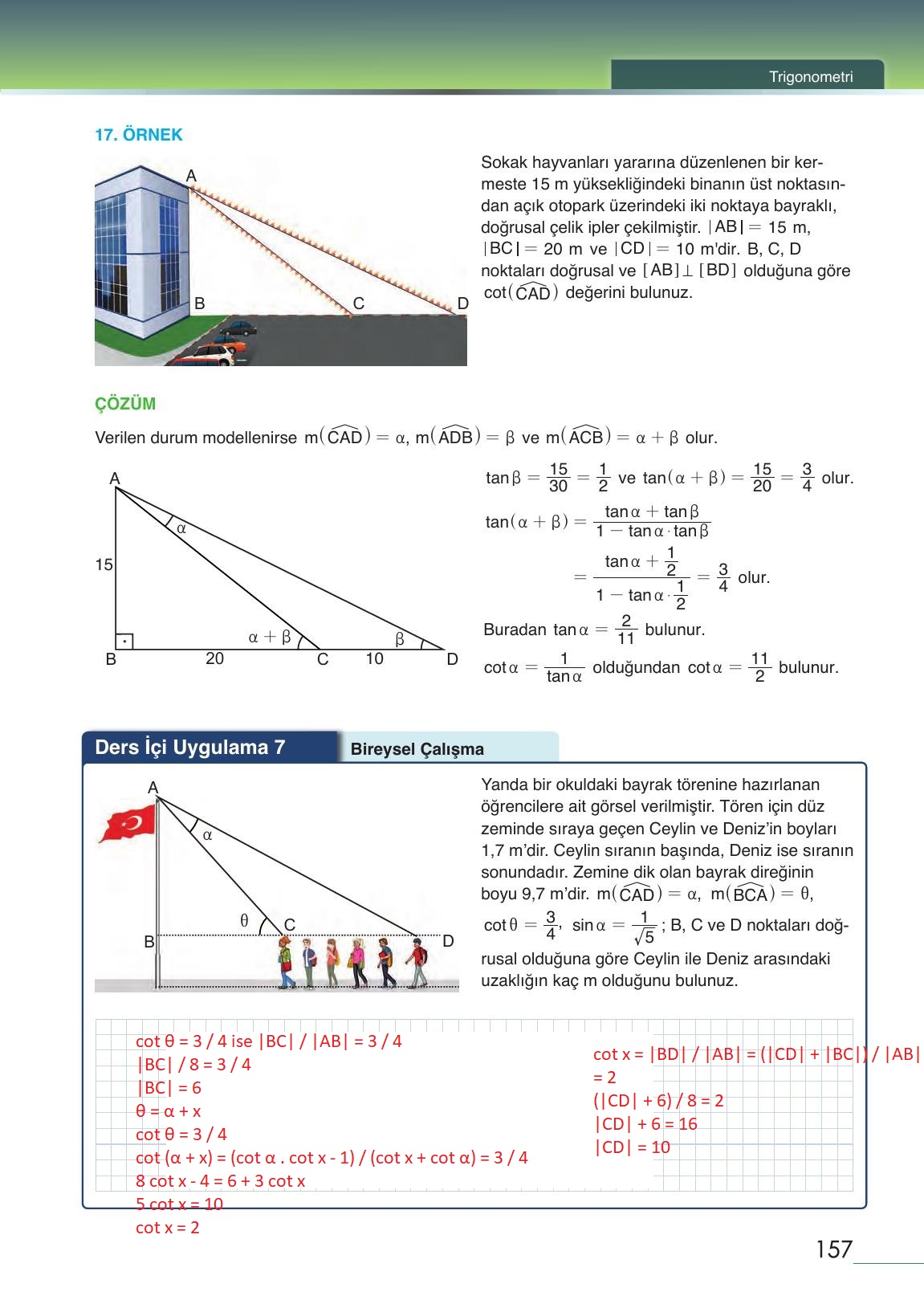 12. Sınıf Meb Yayınları Matematik Ders Kitabı Sayfa 157 Cevapları 12. Sınıf Meb Yayınları Matematik Ders Kitabı Sayfa 157 Cevapları
