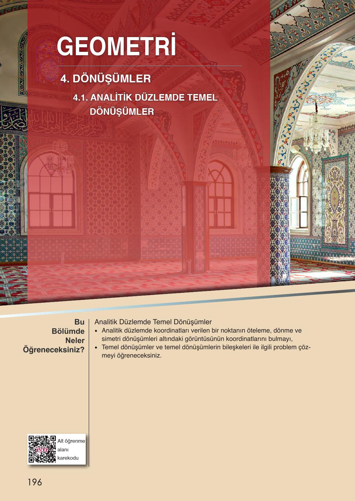 12. Sınıf Meb Yayınları Matematik Ders Kitabı Sayfa 196 Cevapları