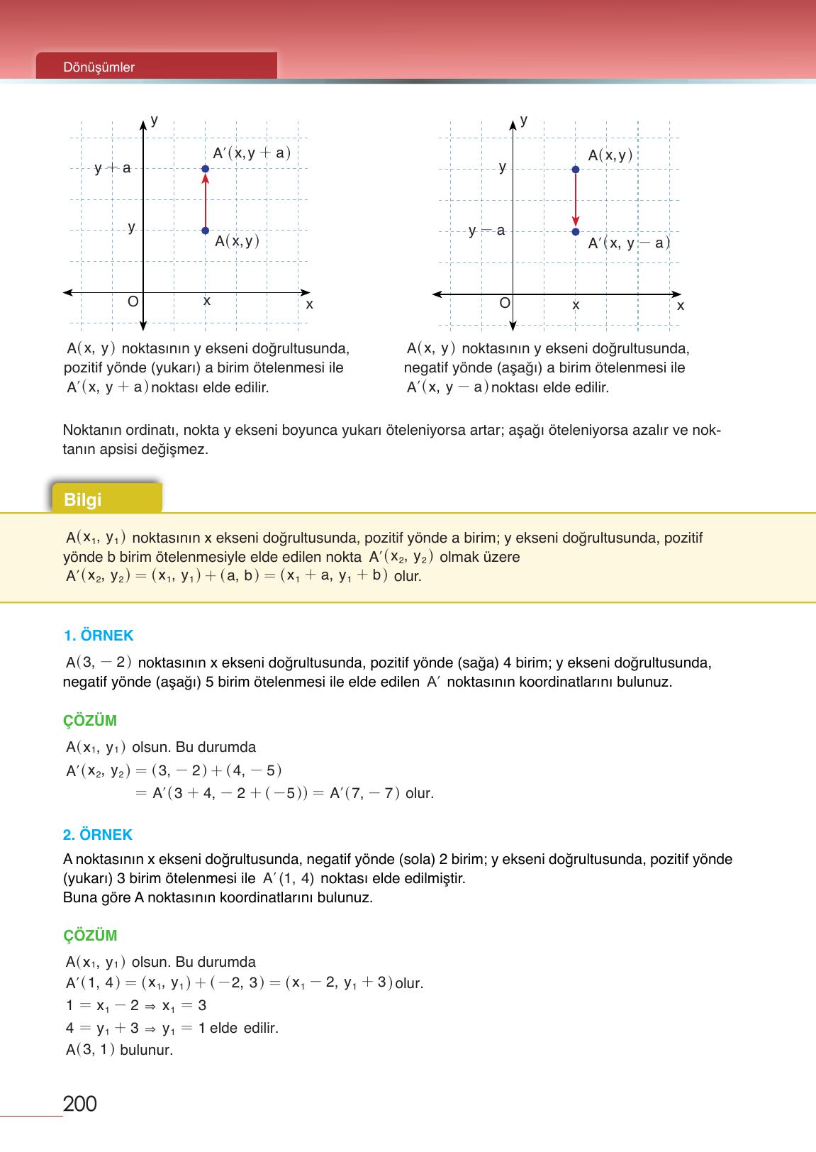 12. Sınıf Meb Yayınları Matematik Ders Kitabı Sayfa 200 Cevapları