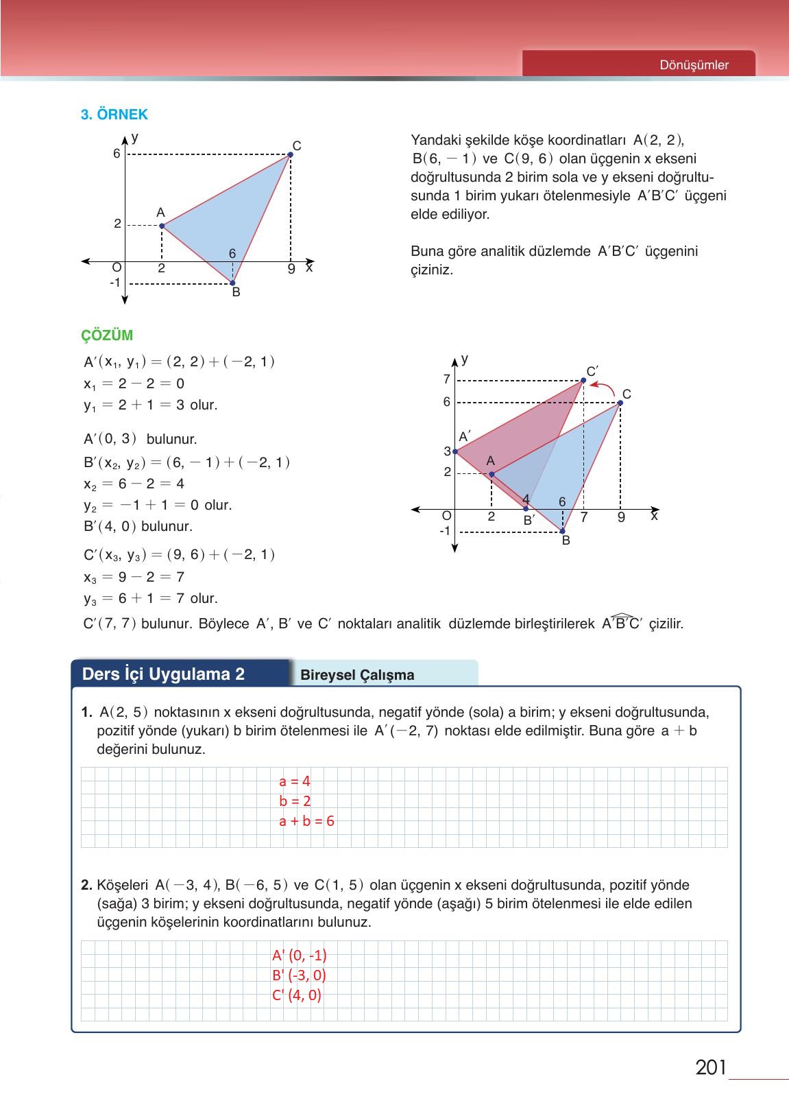 12. Sınıf Meb Yayınları Matematik Ders Kitabı Sayfa 201 Cevapları 12. Sınıf Meb Yayınları Matematik Ders Kitabı Sayfa 201 Cevapları
