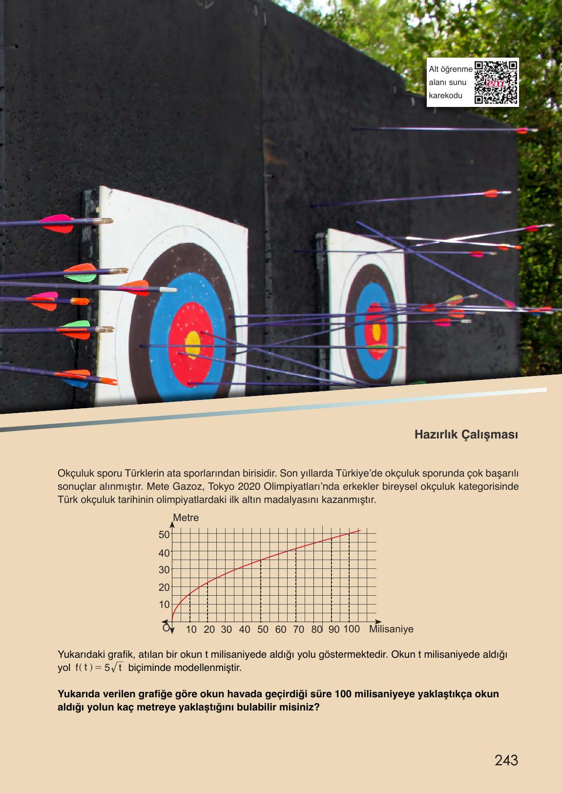 12. Sınıf Meb Yayınları Matematik Ders Kitabı Sayfa 243 Cevapları
