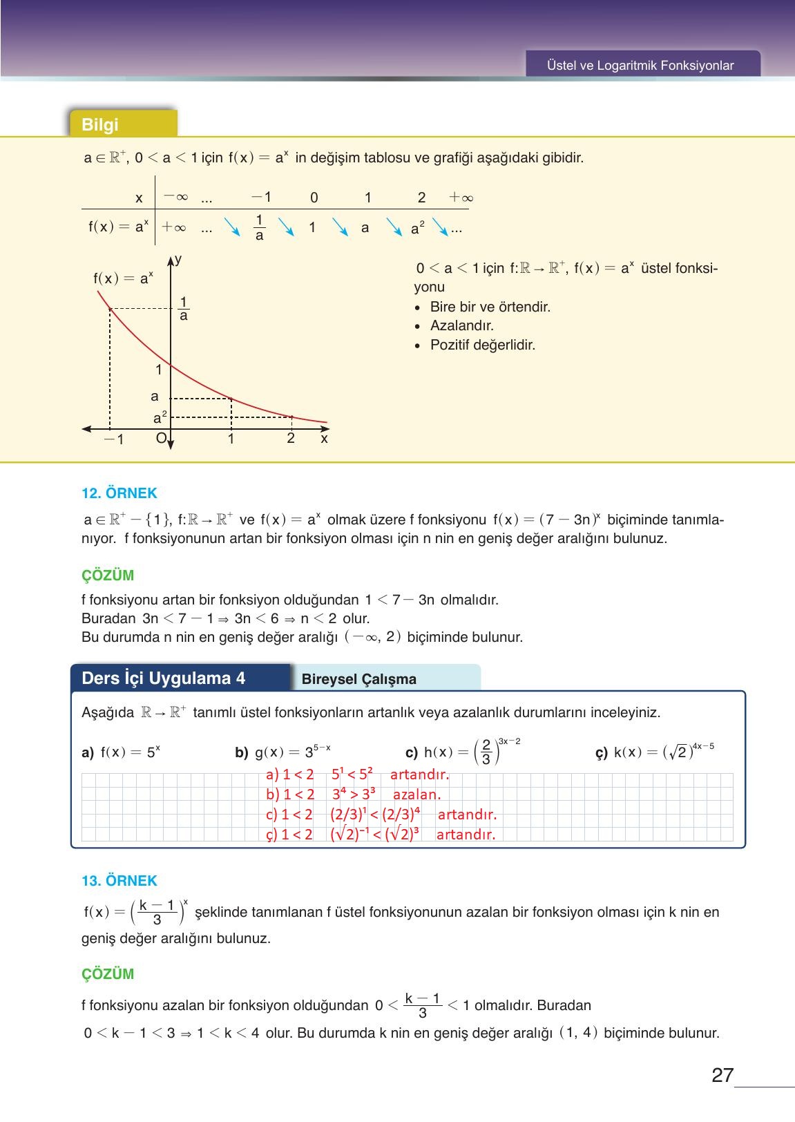 12. Sınıf Meb Yayınları Matematik Ders Kitabı Sayfa 27 Cevapları 12. Sınıf Meb Yayınları Matematik Ders Kitabı Sayfa 27 Cevapları