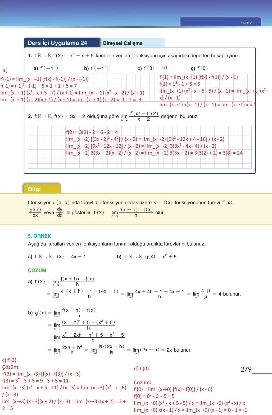 12. Sınıf Meb Yayınları Matematik Ders Kitabı Sayfa 279 Cevapları 12. Sınıf Meb Yayınları Matematik Ders Kitabı Sayfa 279 Cevapları