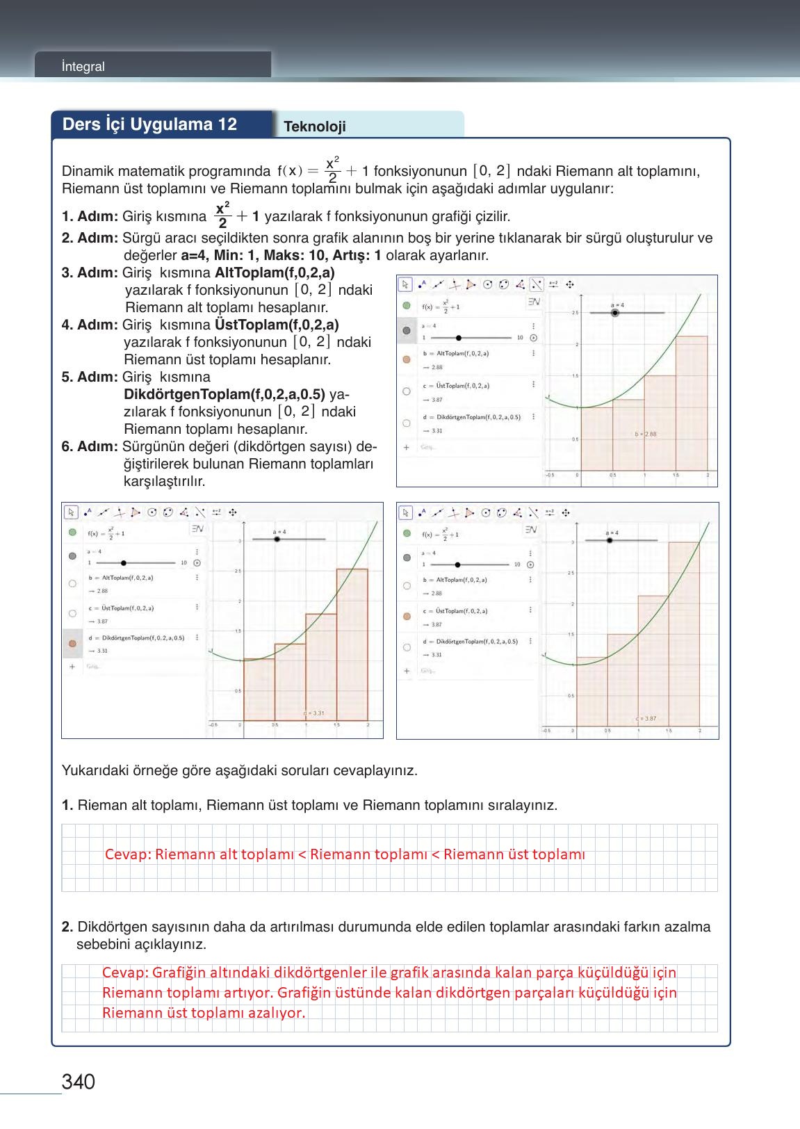 12. Sınıf Meb Yayınları Matematik Ders Kitabı Sayfa 340 Cevapları 12. Sınıf Meb Yayınları Matematik Ders Kitabı Sayfa 340 Cevapları