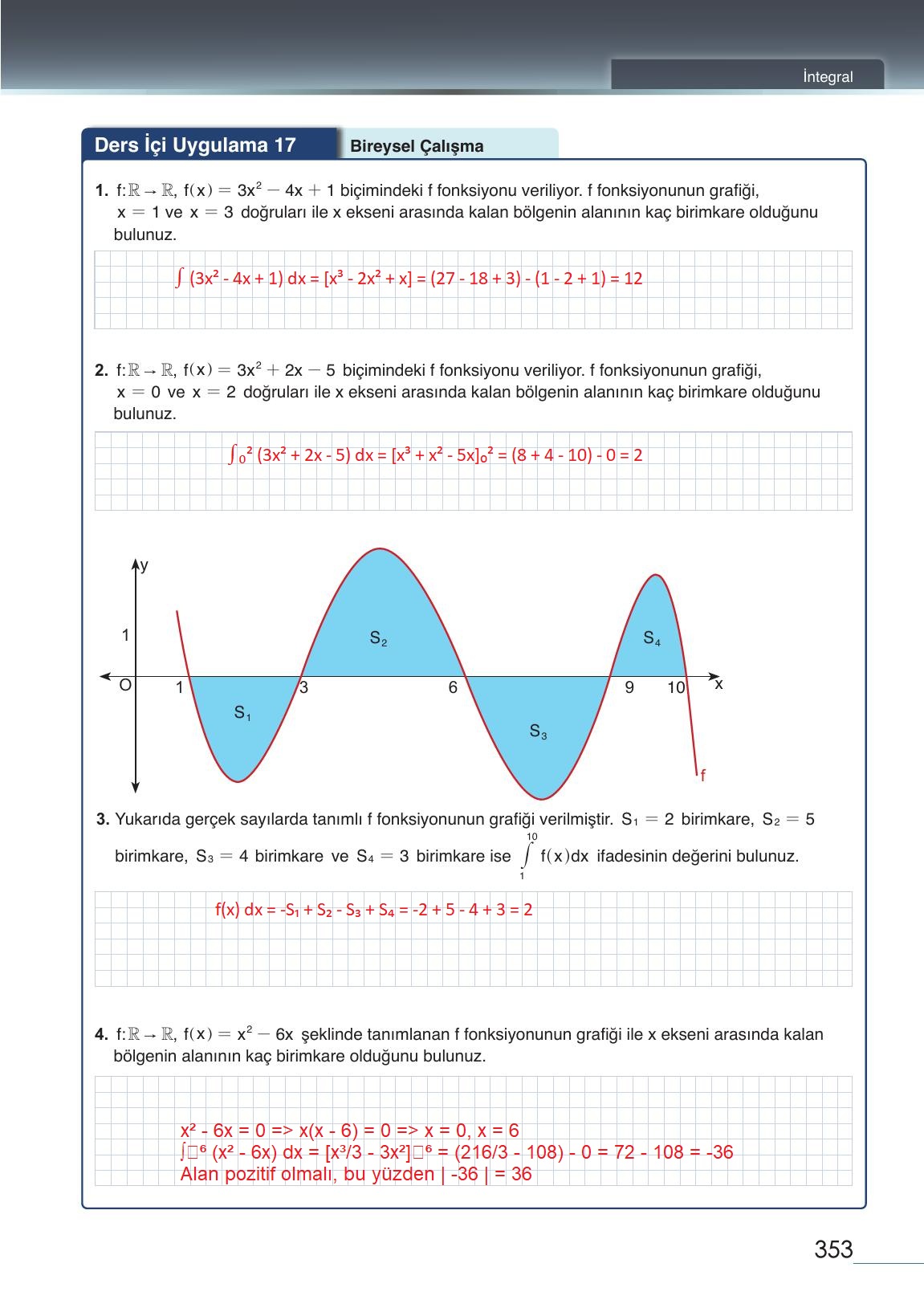 12. Sınıf Meb Yayınları Matematik Ders Kitabı Sayfa 353 Cevapları