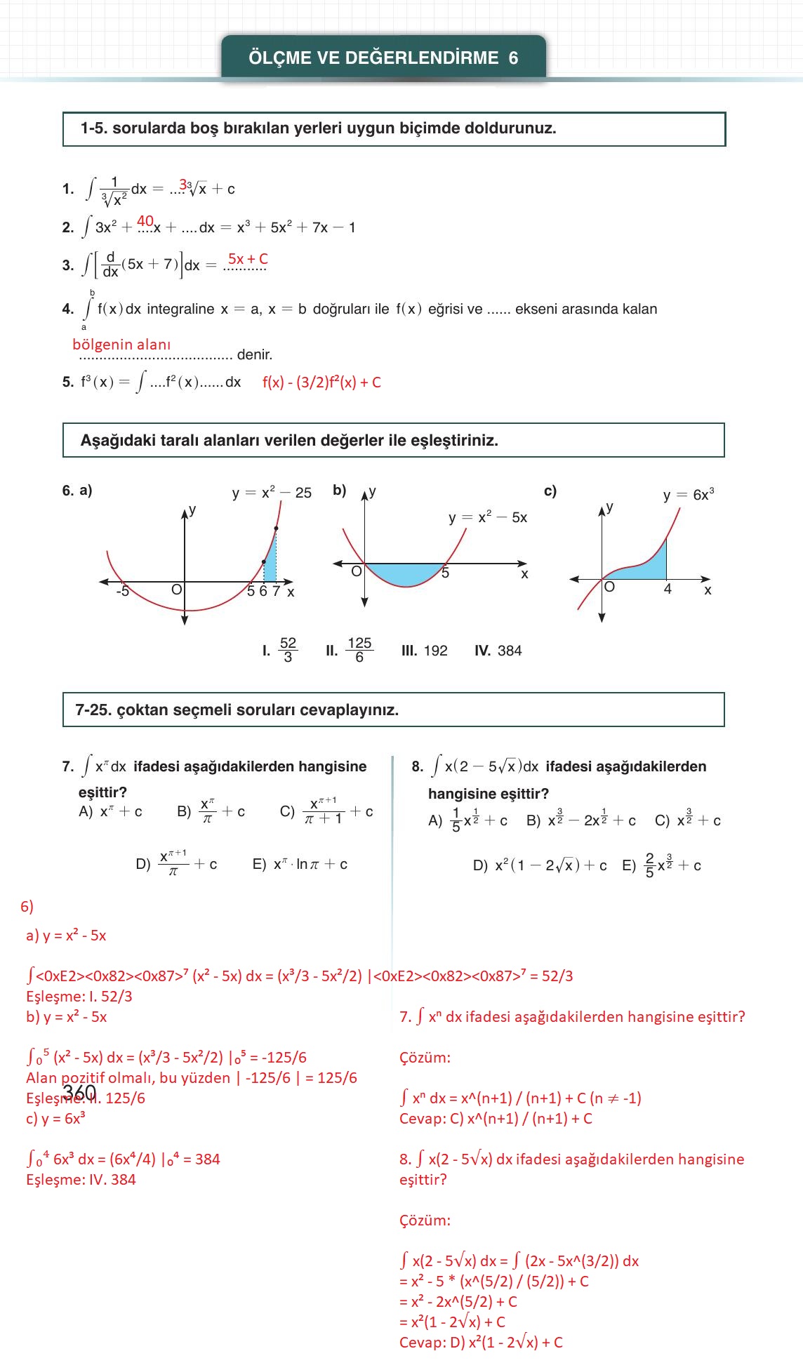 12. Sınıf Meb Yayınları Matematik Ders Kitabı Sayfa 360 Cevapları 12. Sınıf Meb Yayınları Matematik Ders Kitabı Sayfa 360 Cevapları