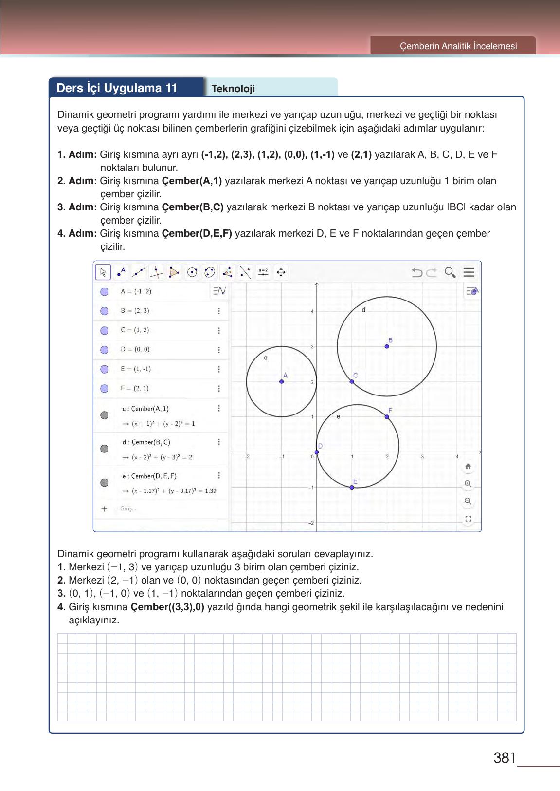 12. Sınıf Meb Yayınları Matematik Ders Kitabı Sayfa 381 Cevapları