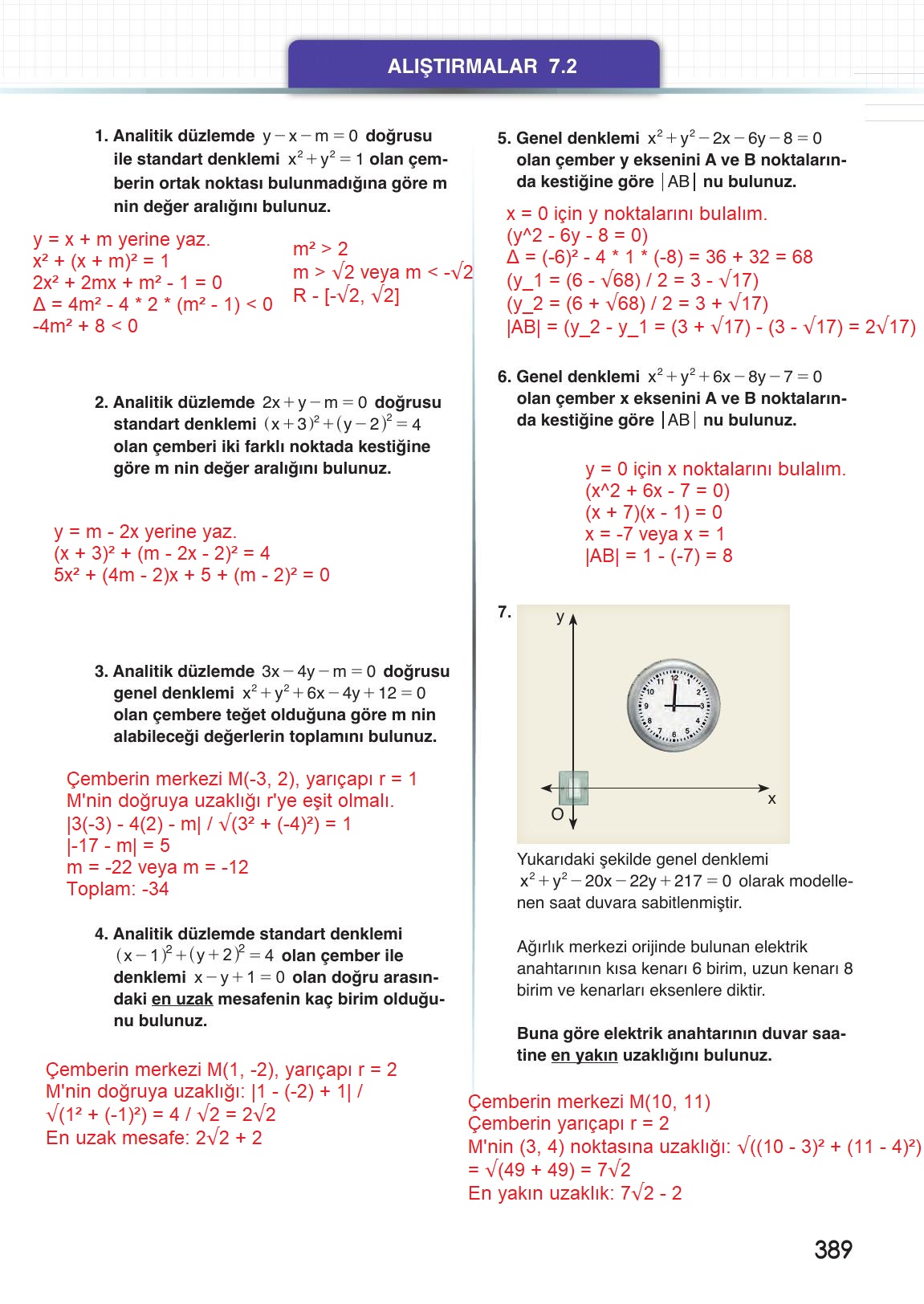 12. Sınıf Meb Yayınları Matematik Ders Kitabı Sayfa 389 Cevapları 12. Sınıf Meb Yayınları Matematik Ders Kitabı Sayfa 389 Cevapları